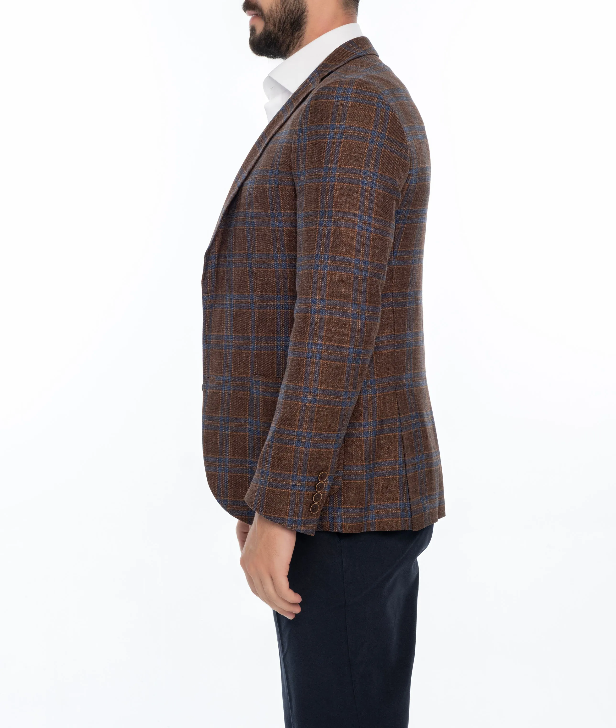 MARION REGULAR FIT PLAID SPORT COAT