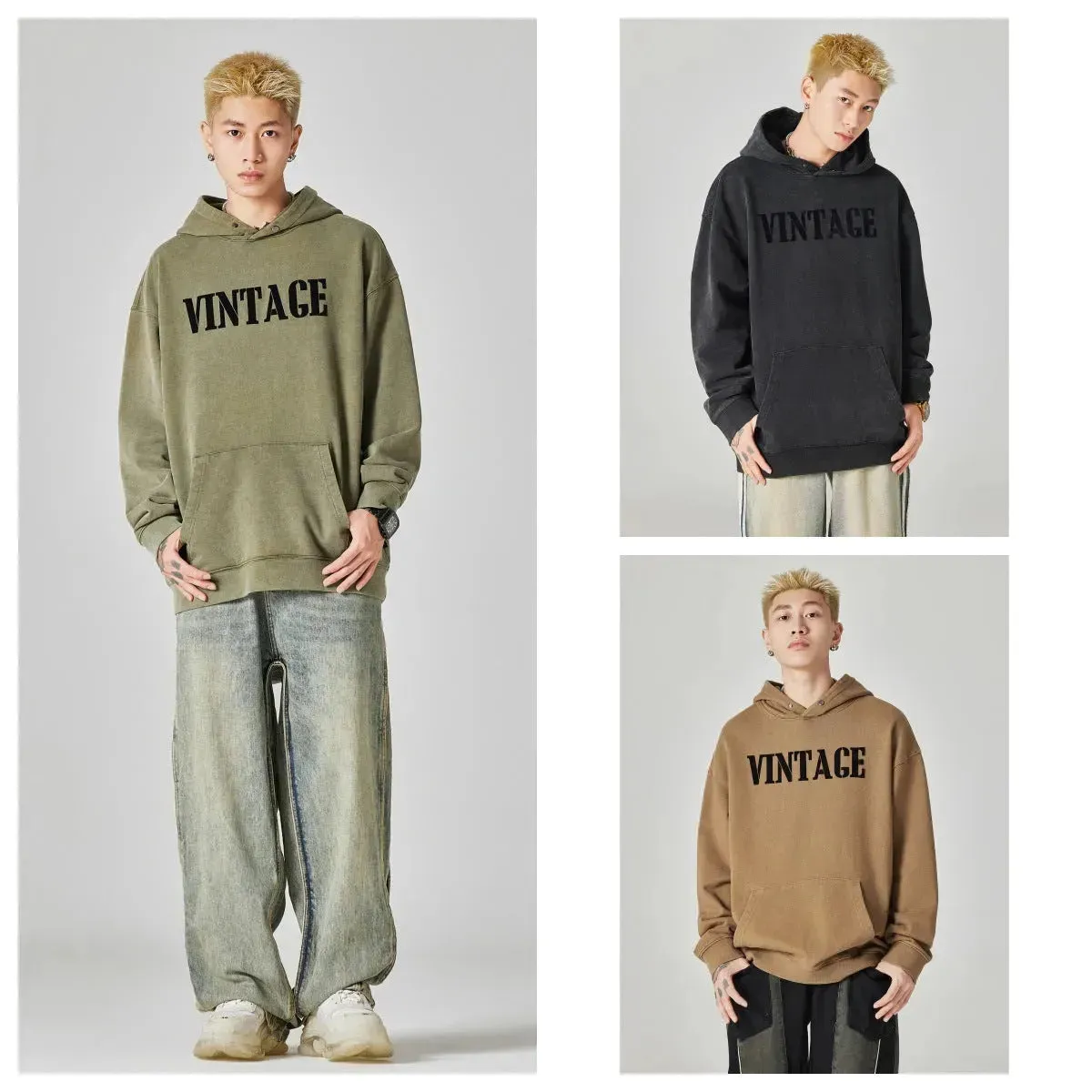 Men's Fashion Casual Hoodie Sweatshirt Pullover top men