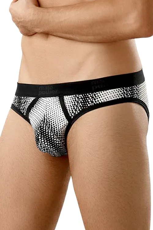 Mens Geometric Dot Backless Jock Brief Underwear- Closeout