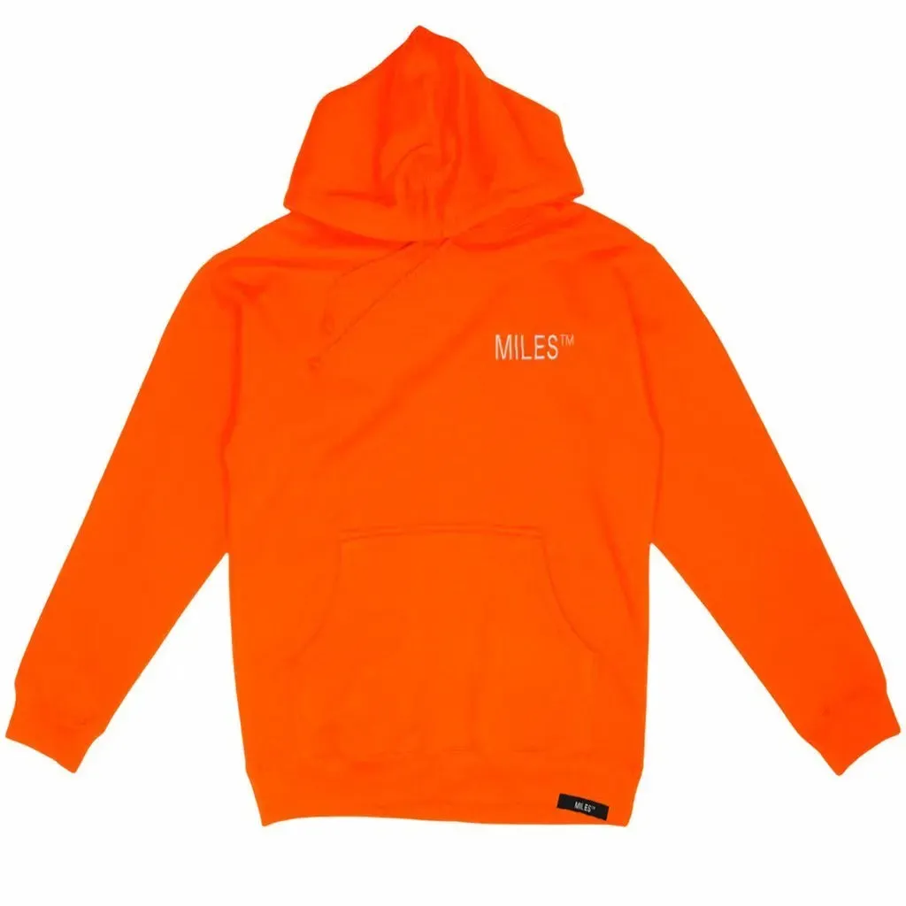 Miles - Pullover Embroidered Logo Safety Orange - Medium