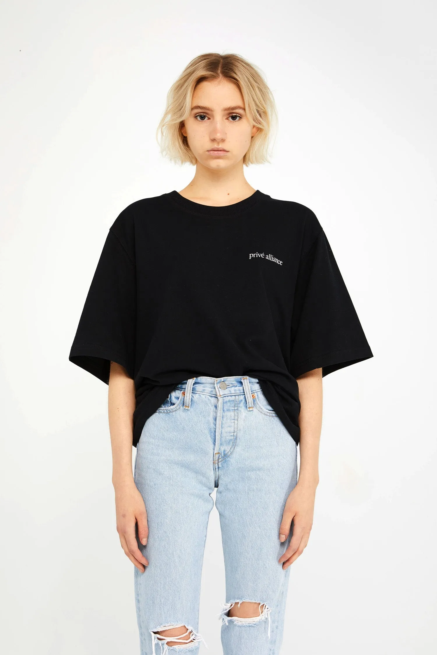 MIRRORED ALLIANCED T-SHIRT - BLACK