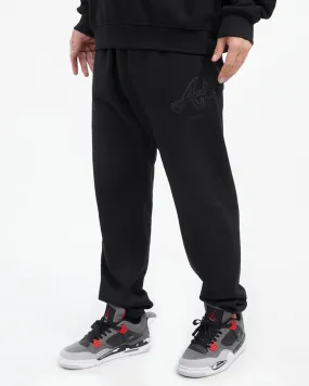 MLB ATLANTA BRAVES NEUTRAL MEN'S SWEATPANT (BLACK)