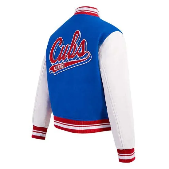 MLB CHICAGO CUBS WOOL VARSITY JACKET FOR WOMEN AND MEN