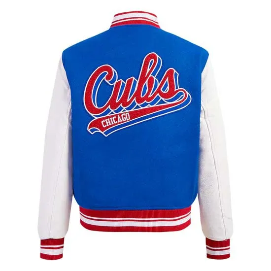 MLB CHICAGO CUBS WOOL VARSITY JACKET FOR WOMEN AND MEN