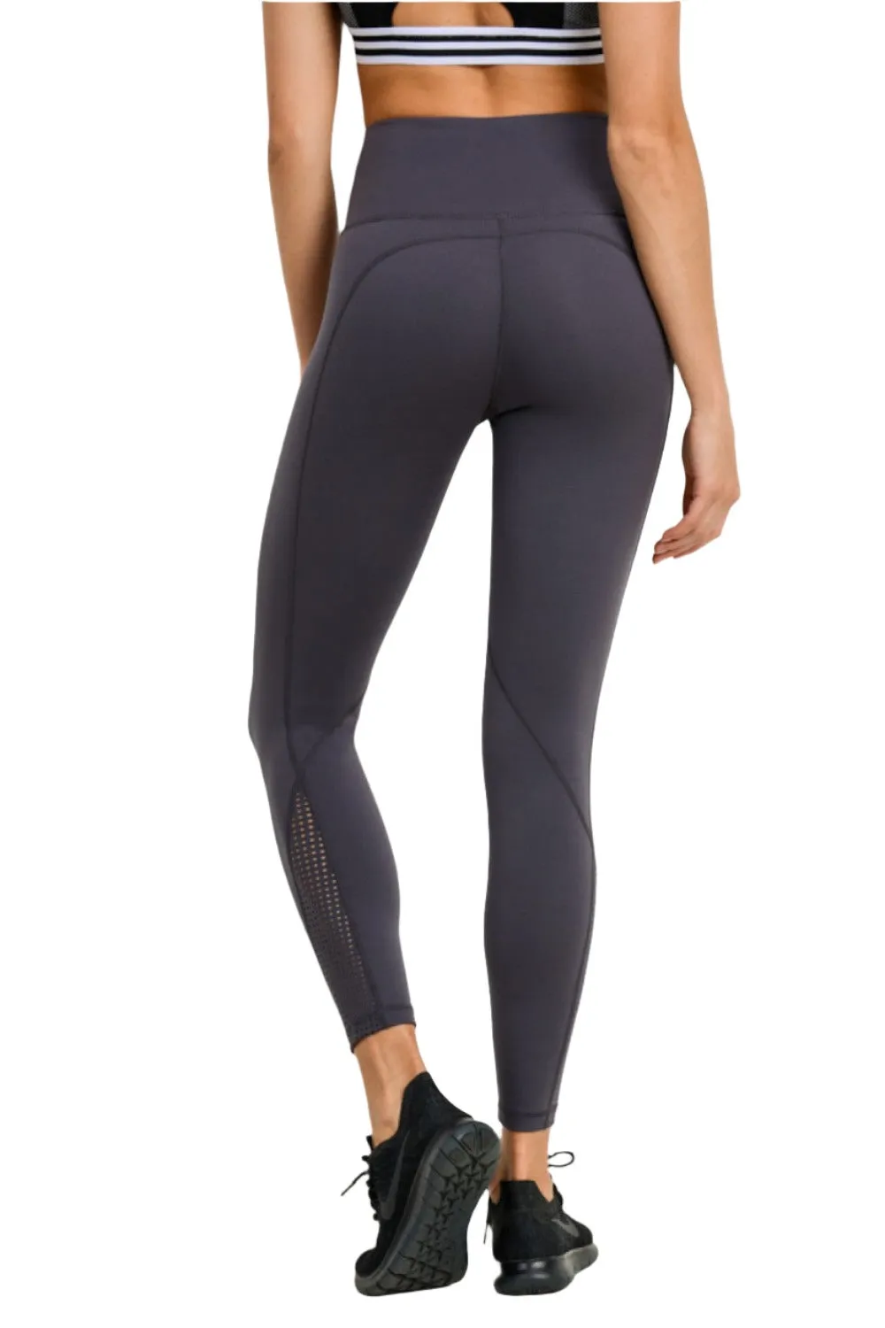 Mono B Perforated Panel Highwaist Performance Leggings APH2461