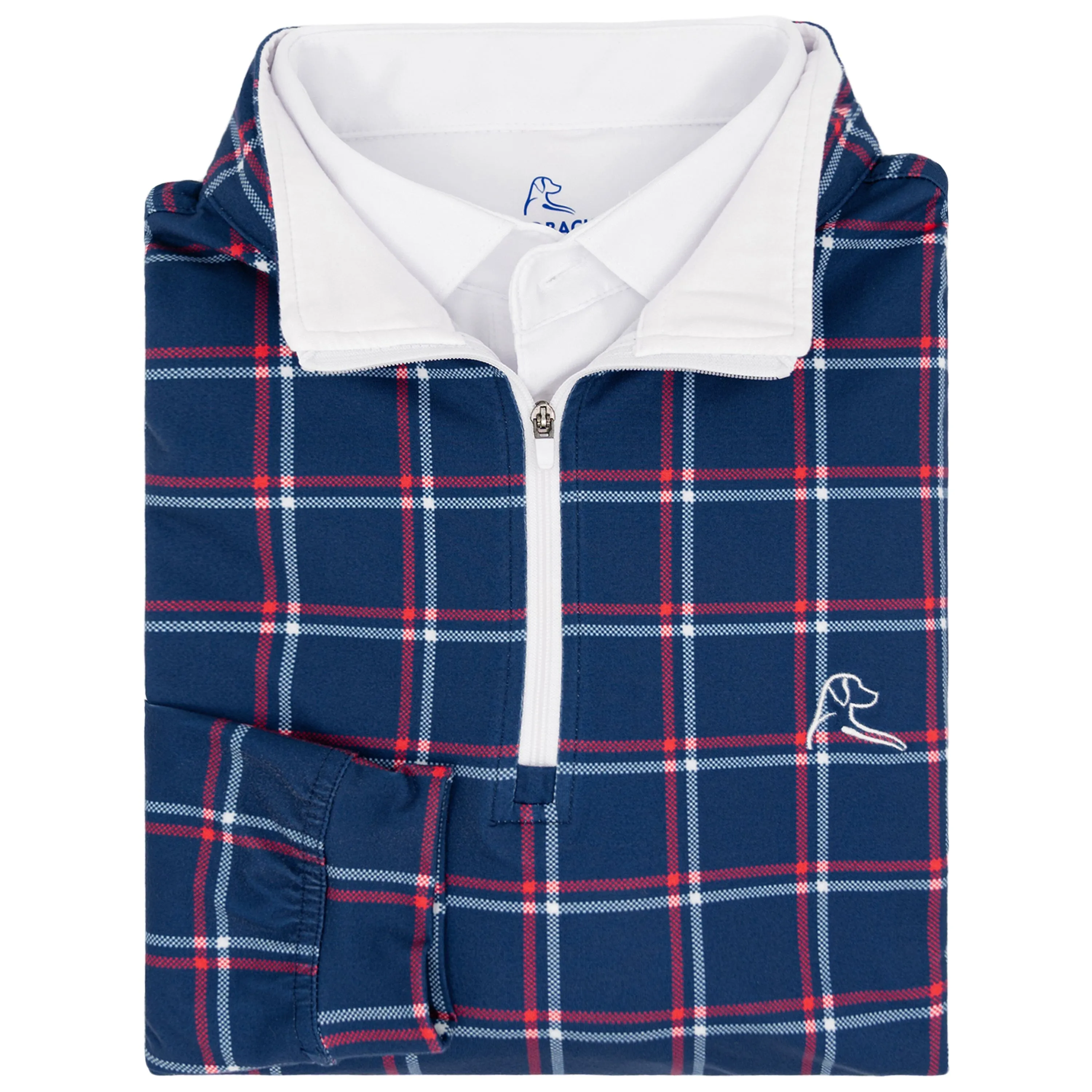 National Performance Q-Zip | The National - Fleet Navy/Classic Red