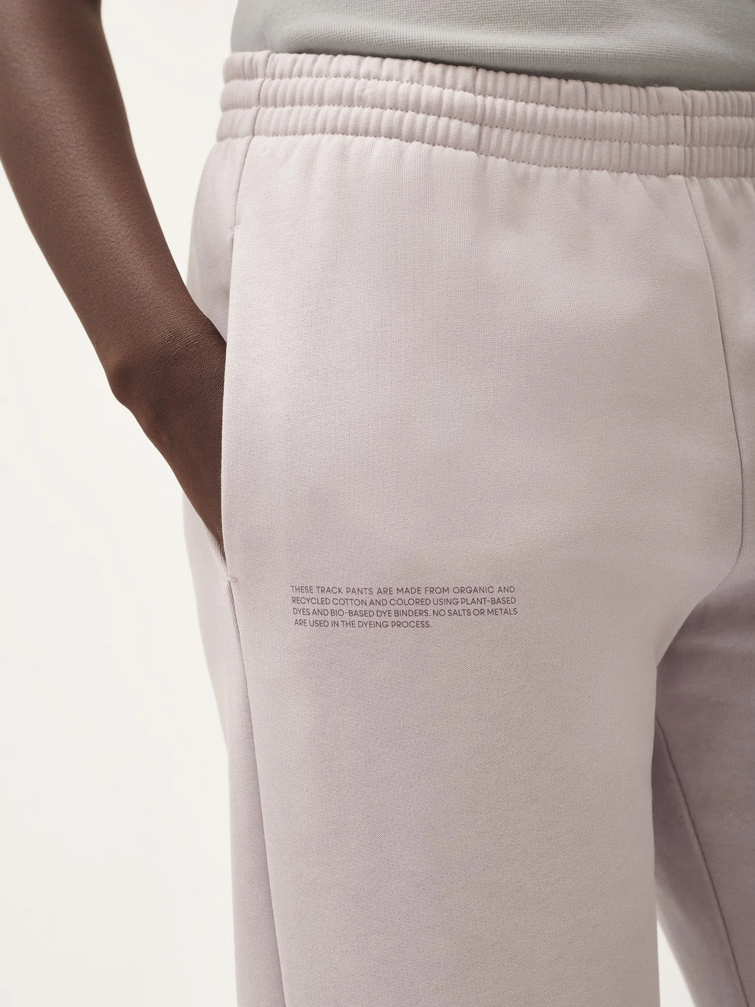 Natural Dye Track Pants—daylight purple