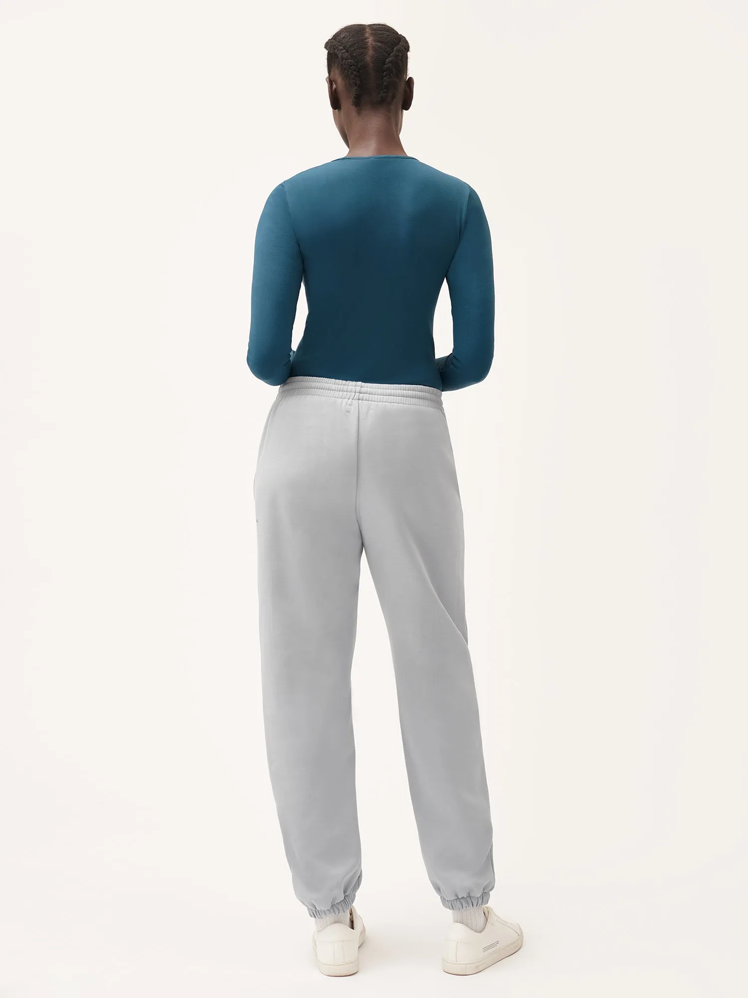 Natural Dye Track Pants—midnight fog grey