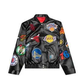 NBA Collage All Teams Leather jacket