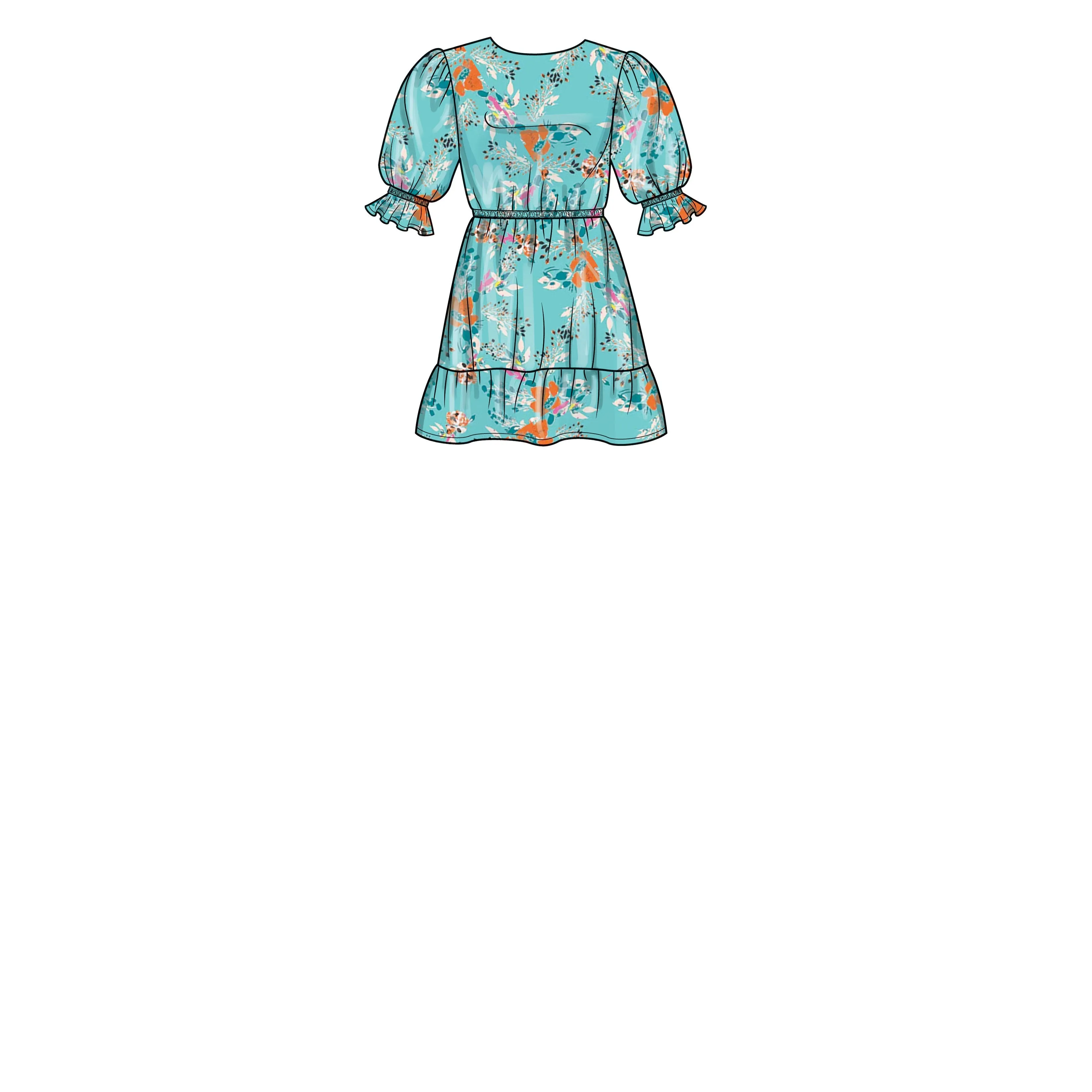 New Look sewing pattern 6739 Girls' Dress, Top and Pants