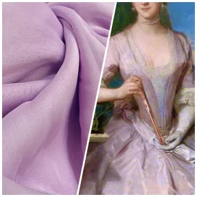 NEW Princess Deepti Silk Polyester Blend Chiffon Fabric in Lilac