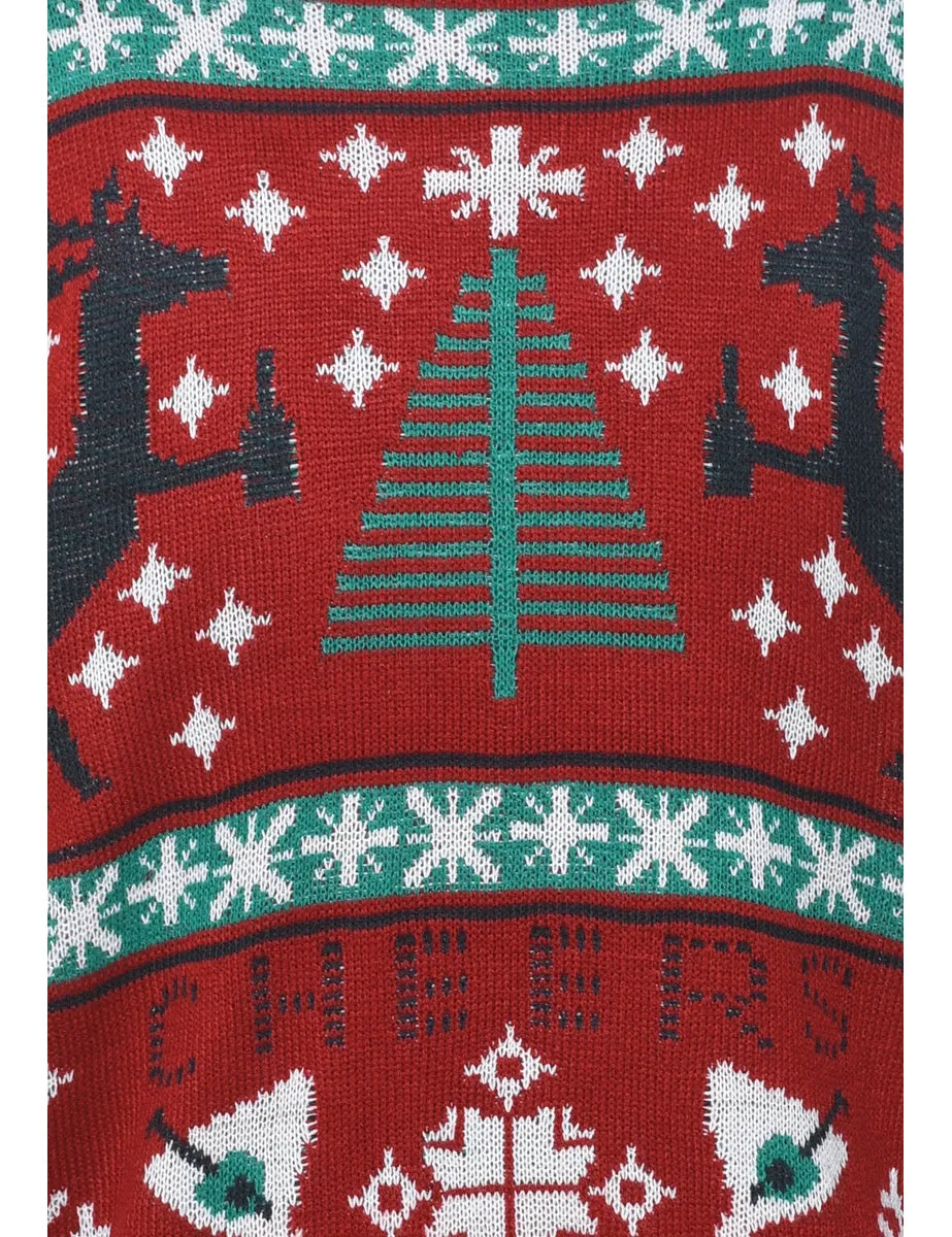 Nordic Red Christmas Jumper - XL