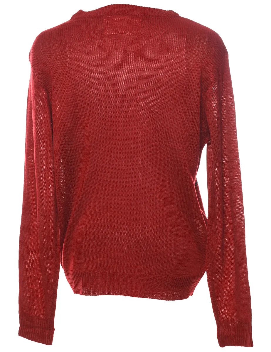 Nordic Red Christmas Jumper - XL