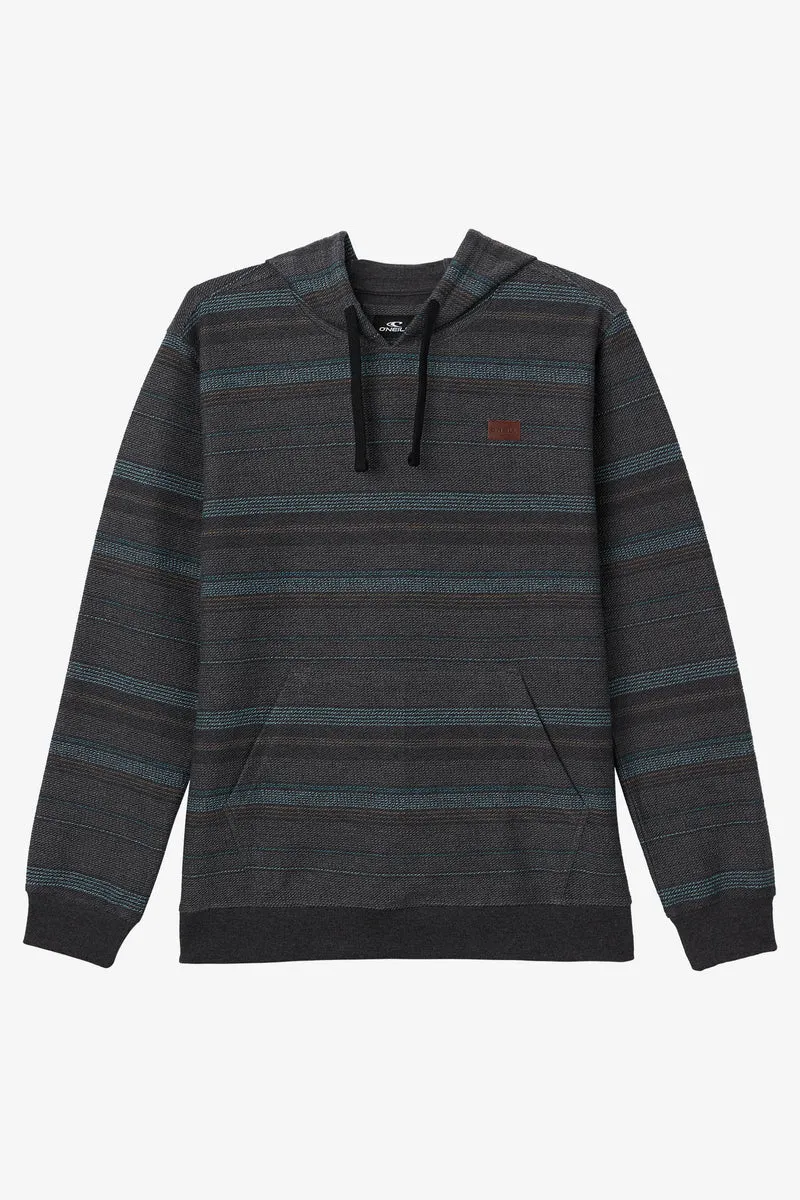 O'Neill Bavaro Stripe Pullover Sweatshirt-Black