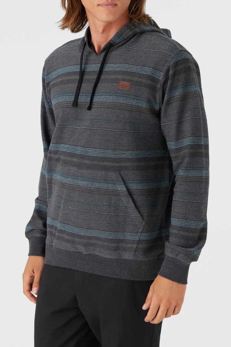 O'Neill Bavaro Stripe Pullover Sweatshirt-Black