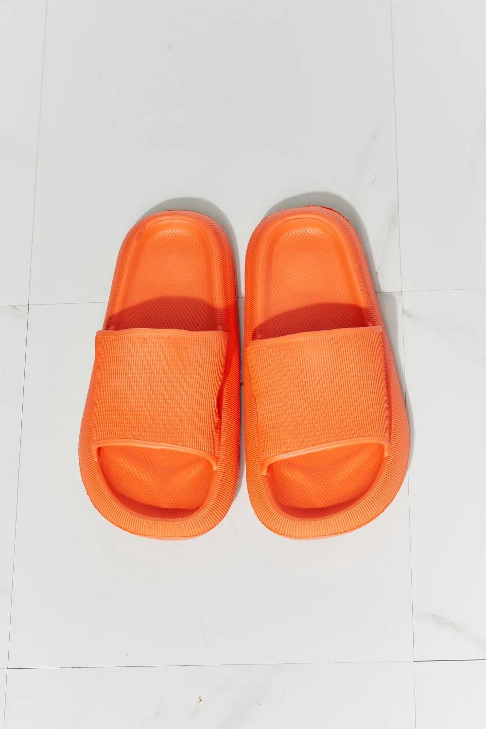 Open Toe Slide in Orange