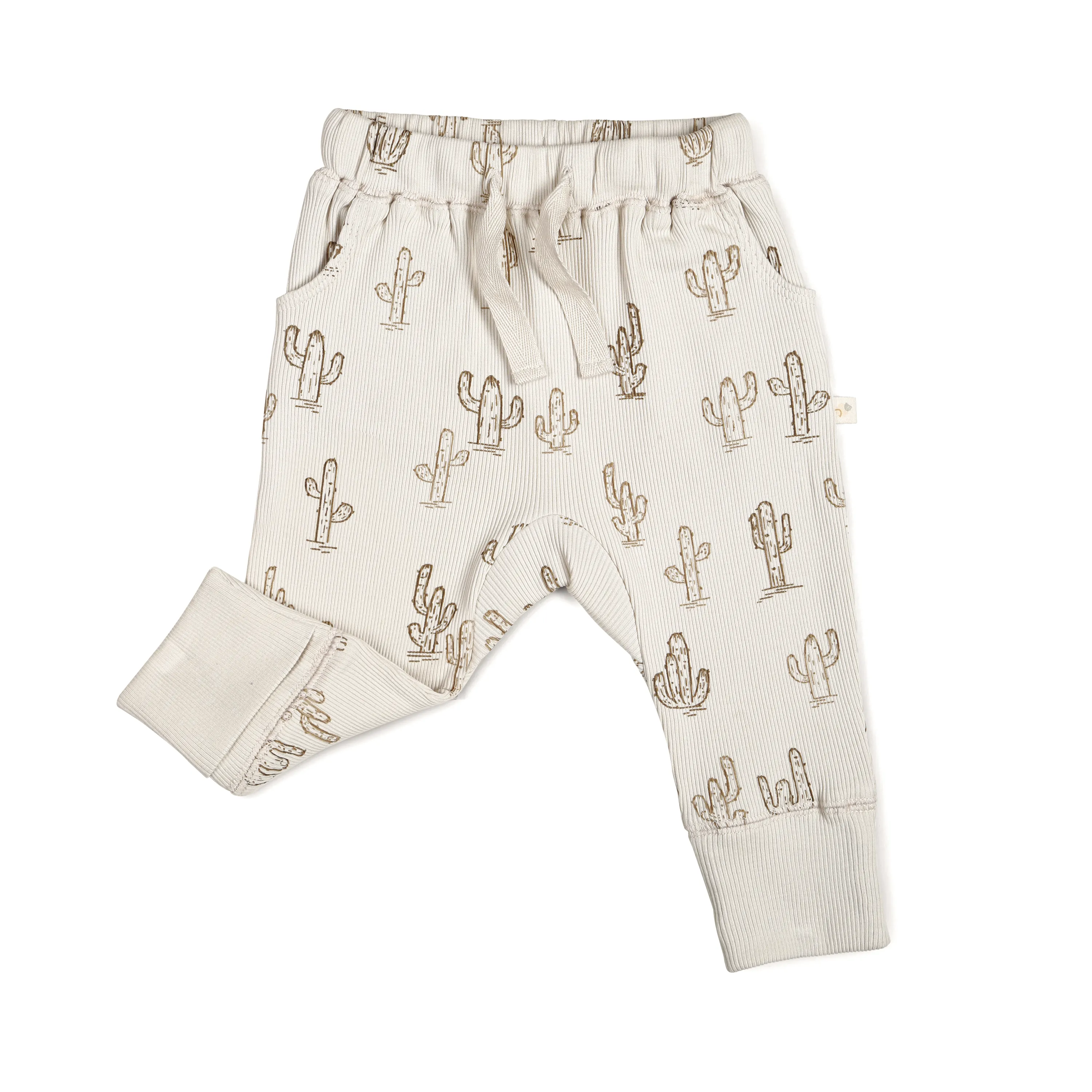 Organic Baby Toddler Harem Pants - Cactus