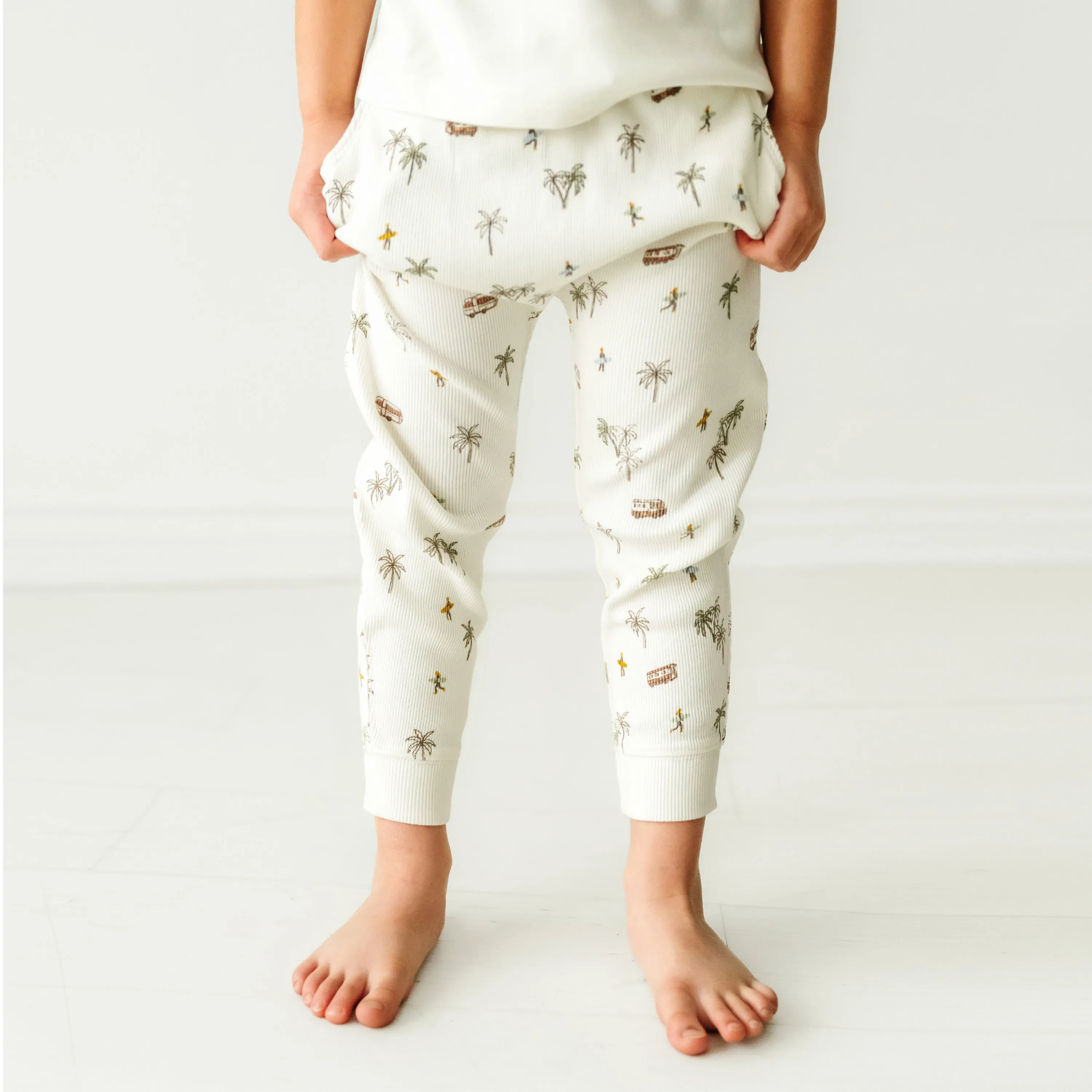 Organic Baby Toddler Harem Pants - Malibu