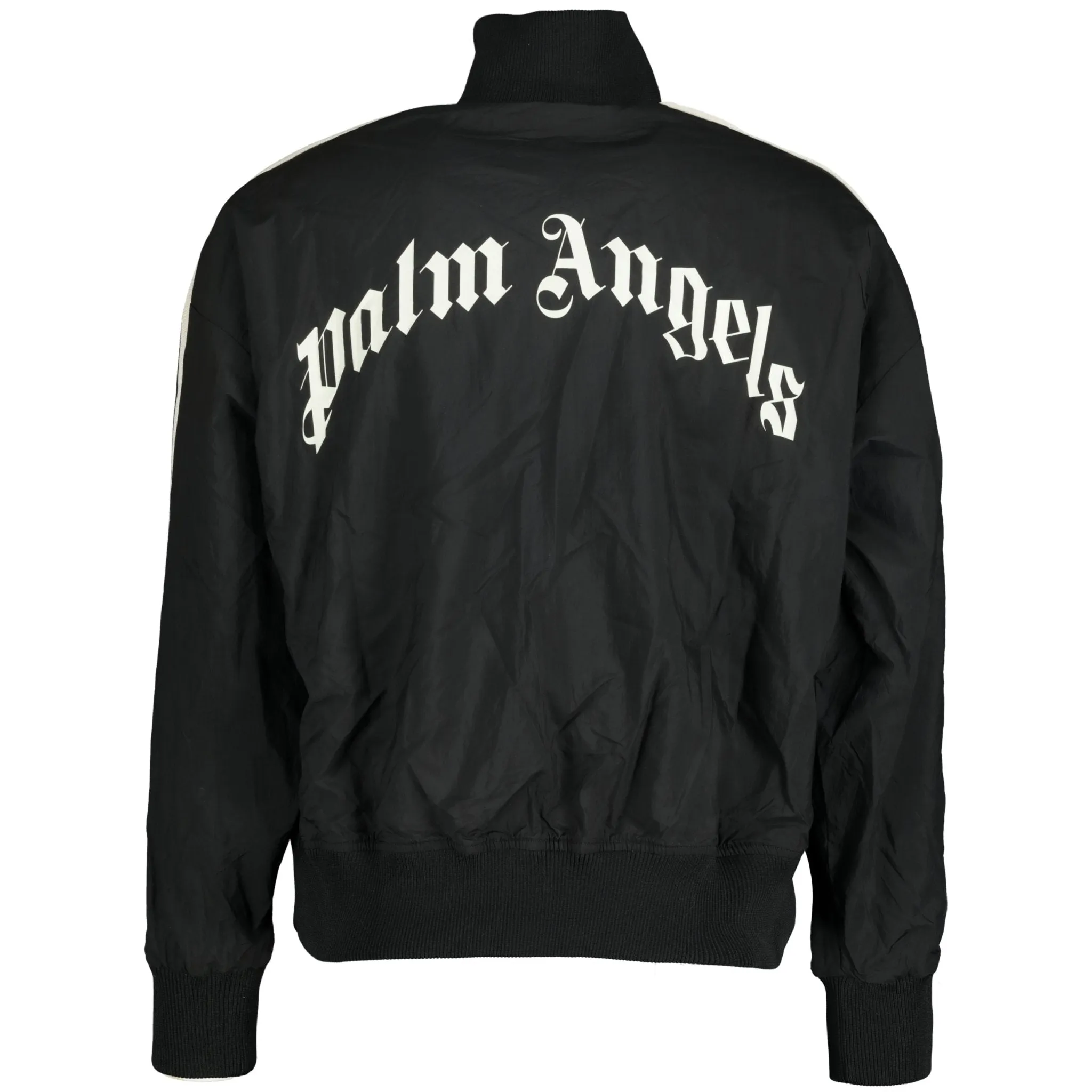 Palm Angels Curved Logo Track Jacket Black