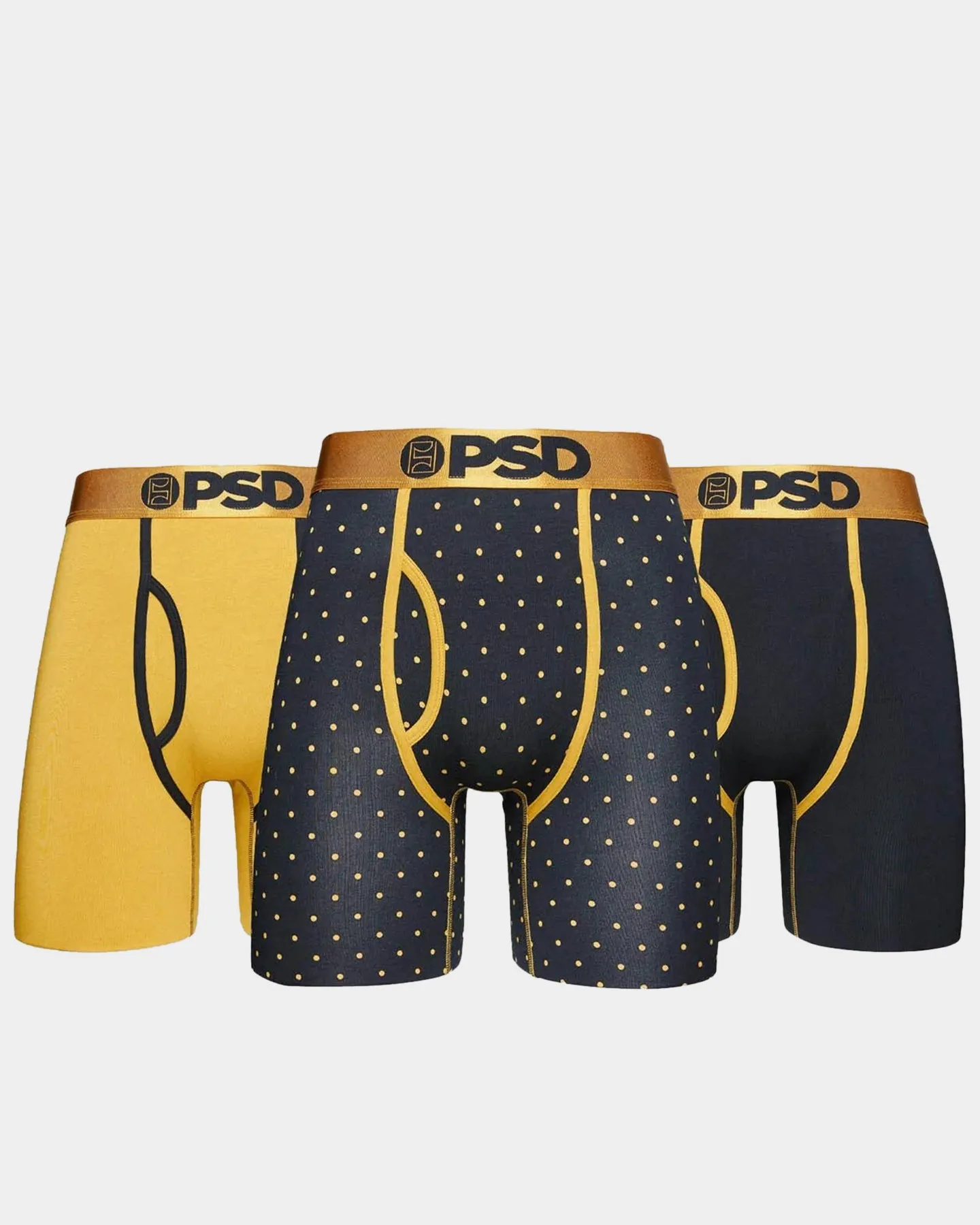 Pants Saggin LLC Dot Lux Modal 3 Pack Underwear Black/Gold