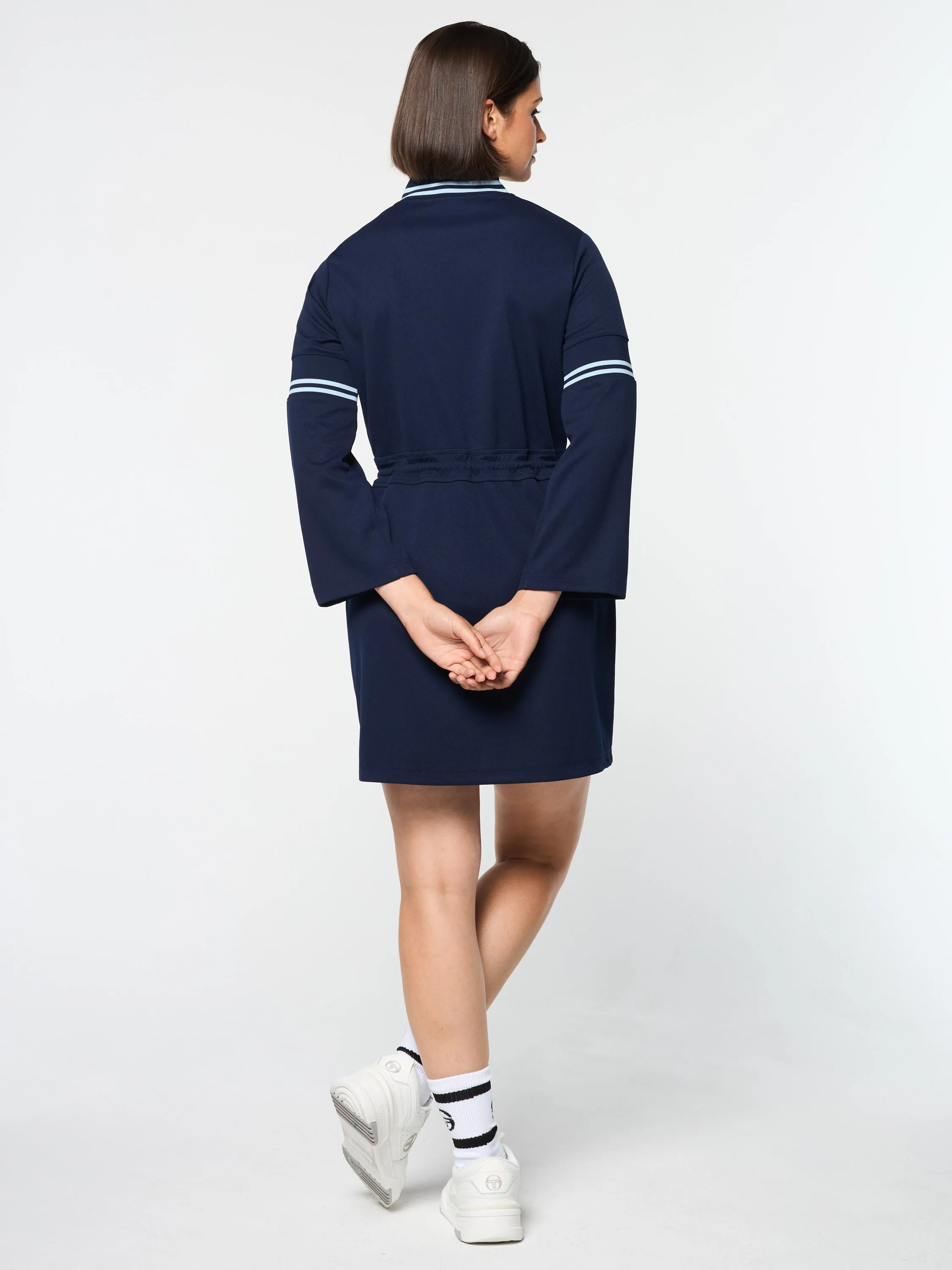 Pavia Twill Dress- Maritime Blue