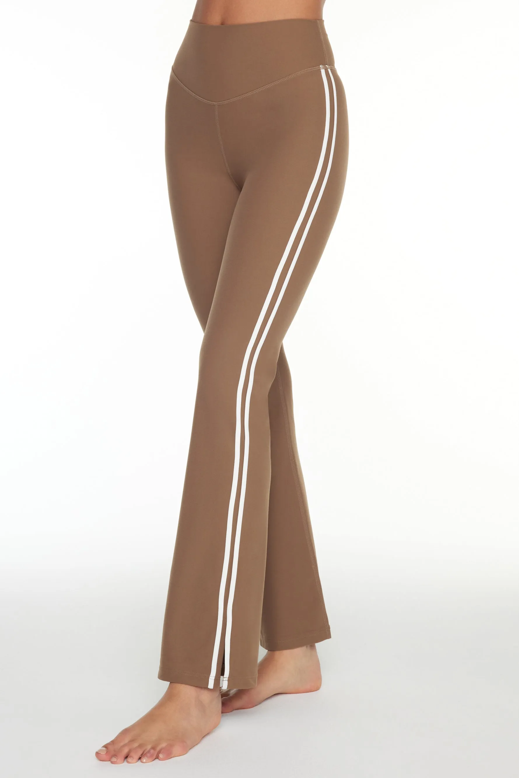 Peached Florence Flare Pants - Mocha