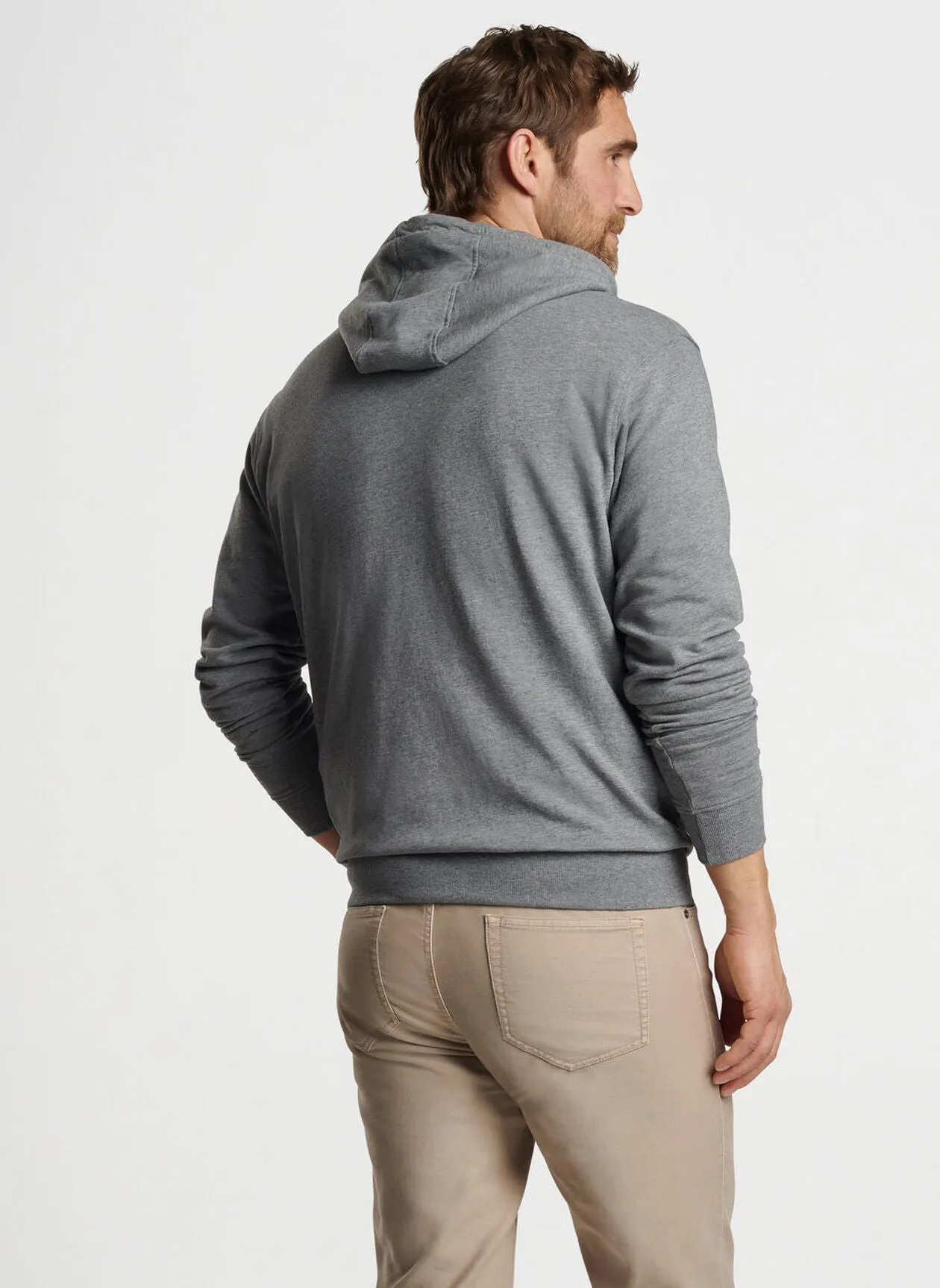 Peter Millar Lava Wash Hoodie Gale Grey