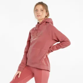 Puma Moto Pullover Hoodie Women Pink