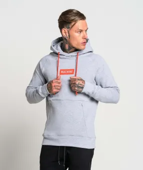 Pursuit Stampd Pullover Hoodie (Marl Grey/Orange)