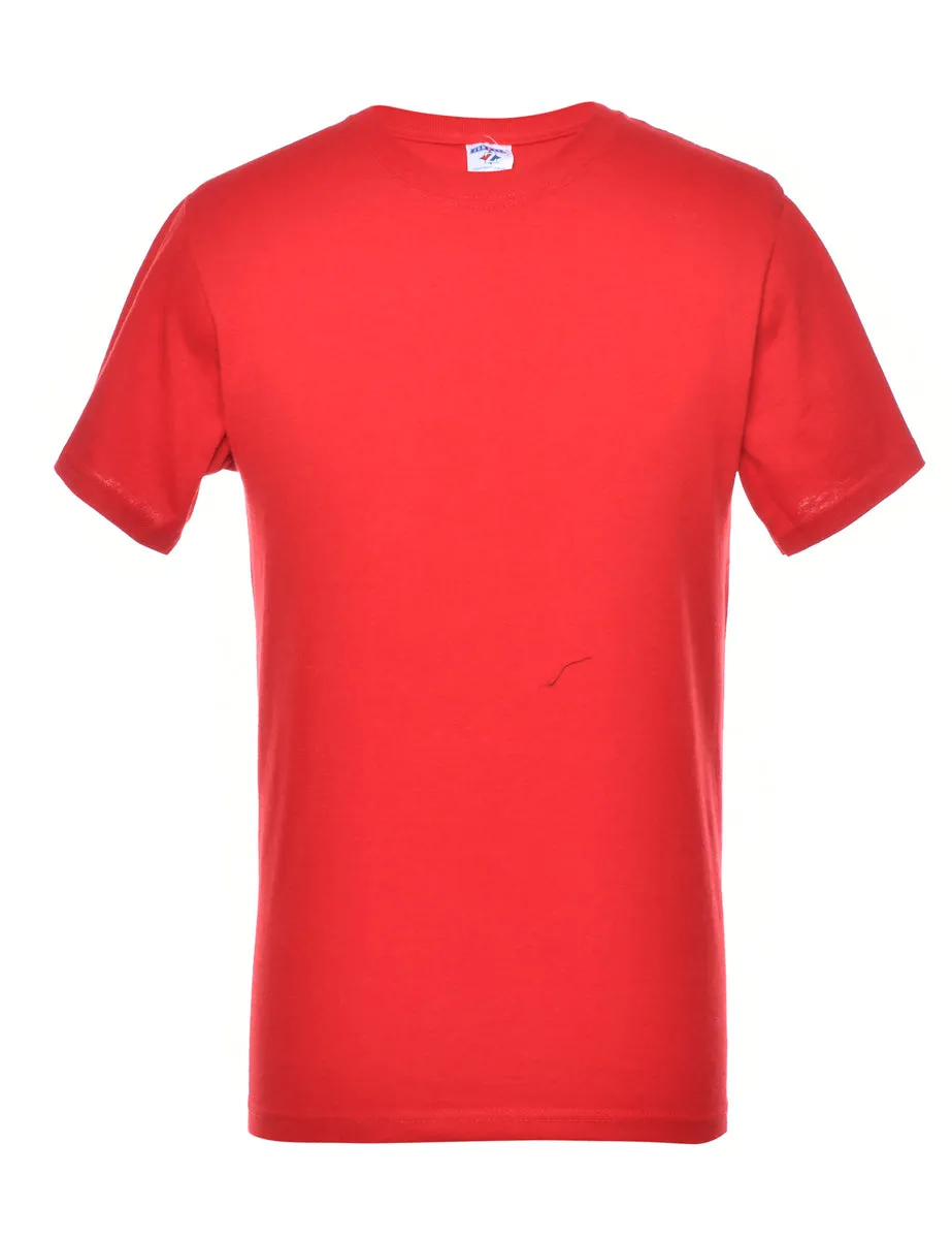 Red Printed T-shirt - S