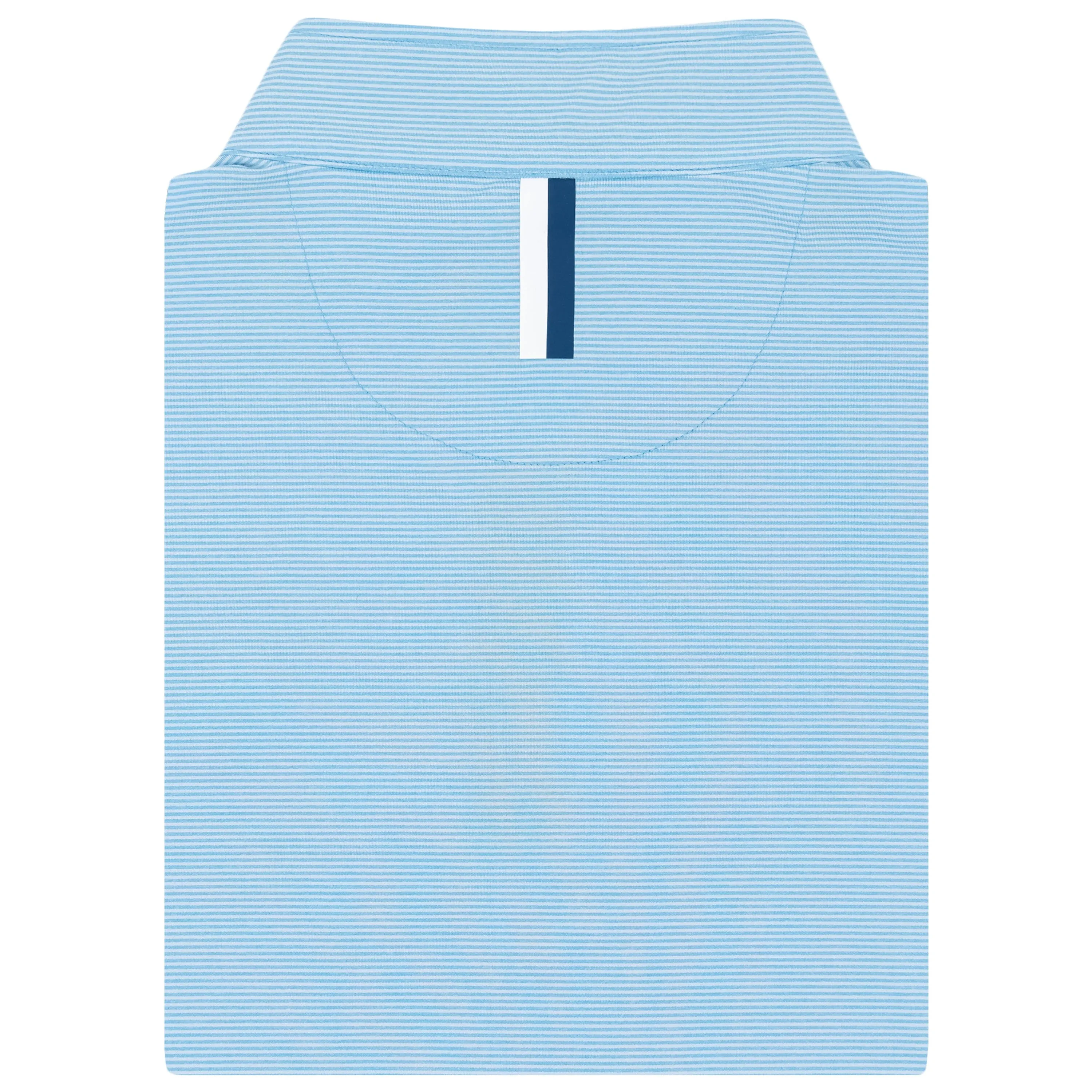 Riva Heather Stripe Performance Q-Zip | The Riva Heather Stripe - Beluga Blue/White