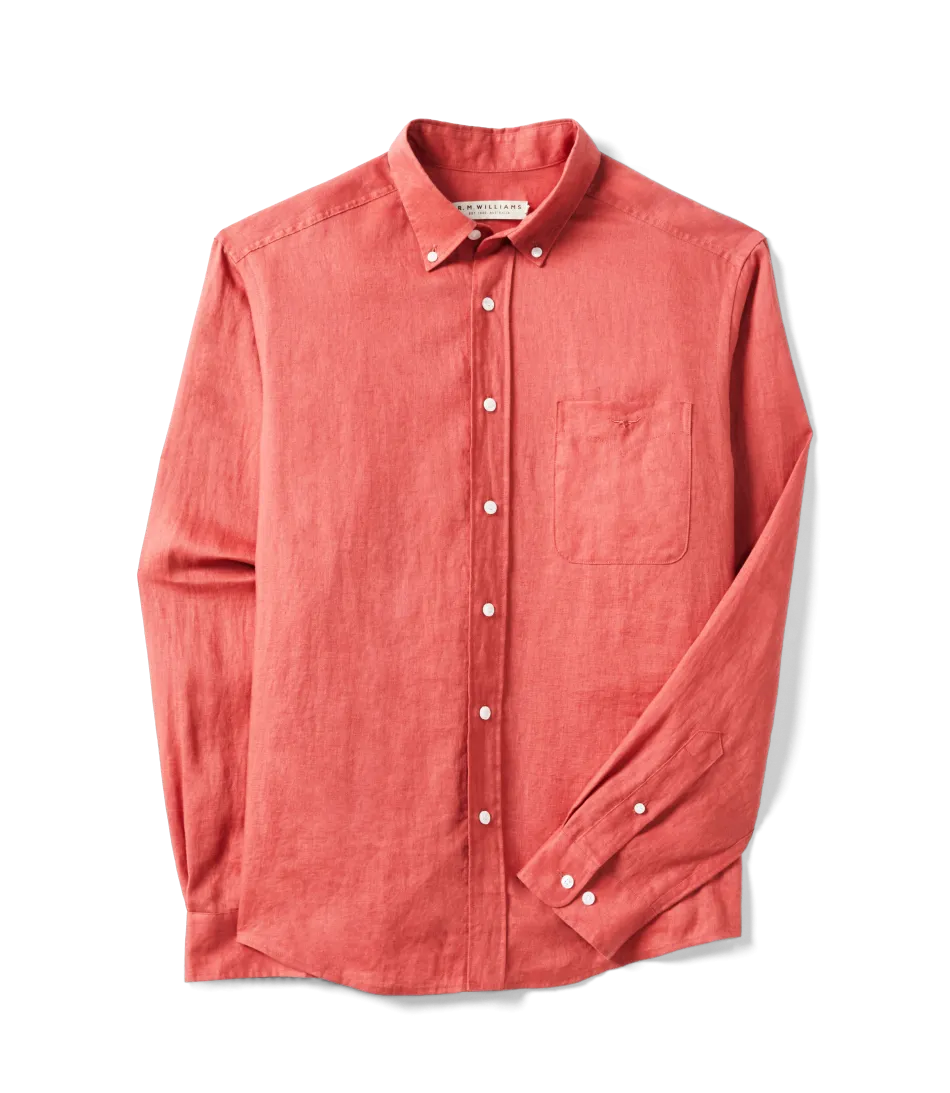 R.M.Williams - Classic Shirt - Linen - Brick