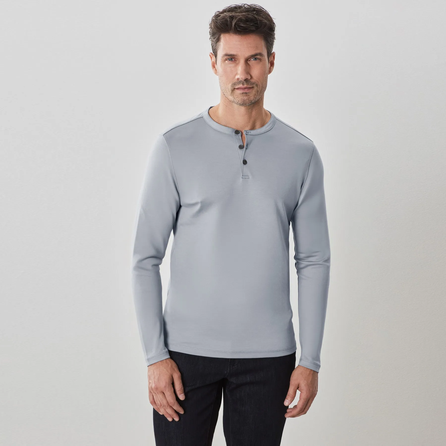 Robert Barakett The Barakett Long Sleeve Henley Shirt