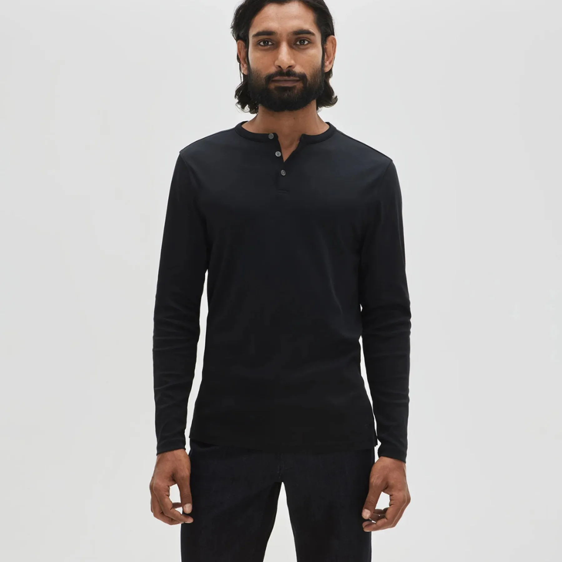 Robert Barakett The Barakett Long Sleeve Henley Shirt