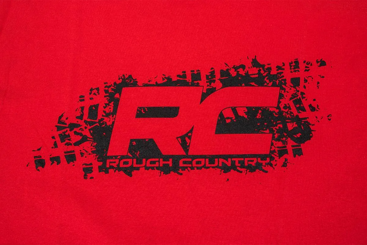 Rough Country T-Shirt - Rough Country Tread - Red - Size 3XL