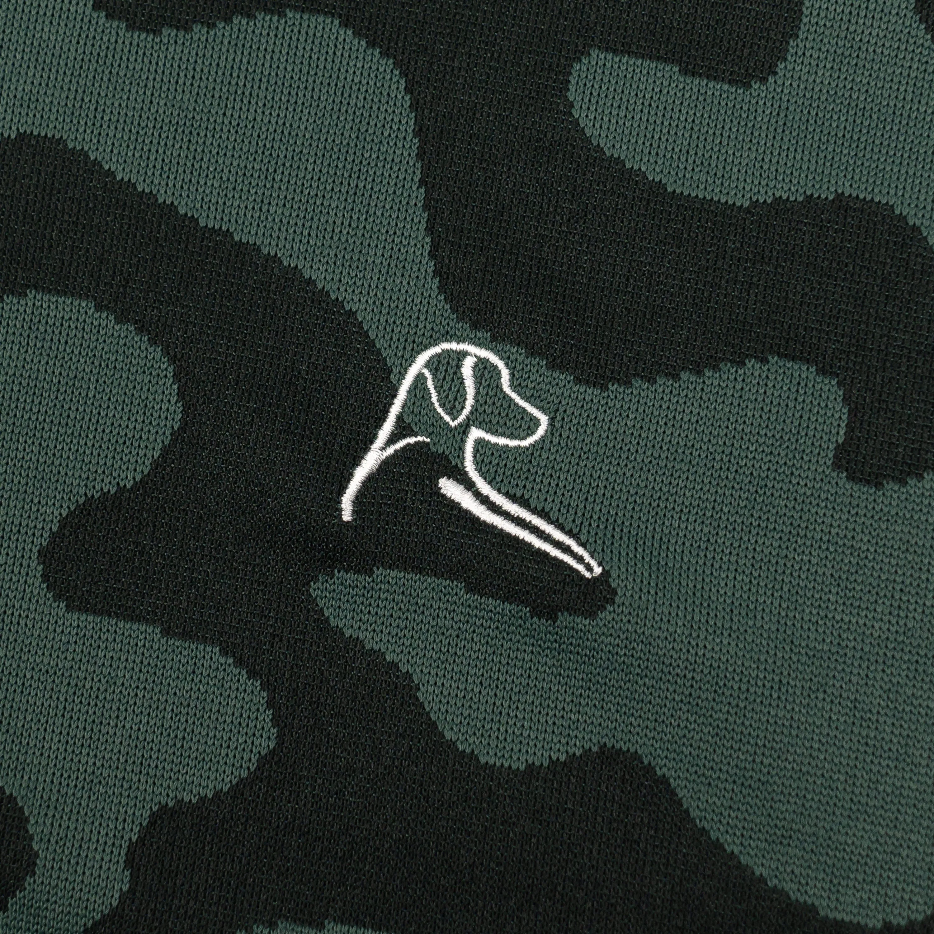 Ruck Camo Jacquard Performance Q-Zip | The Ruck Camo - Ponderosa Green