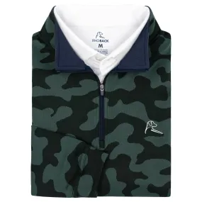 Ruck Camo Jacquard Performance Q-Zip | The Ruck Camo - Ponderosa Green