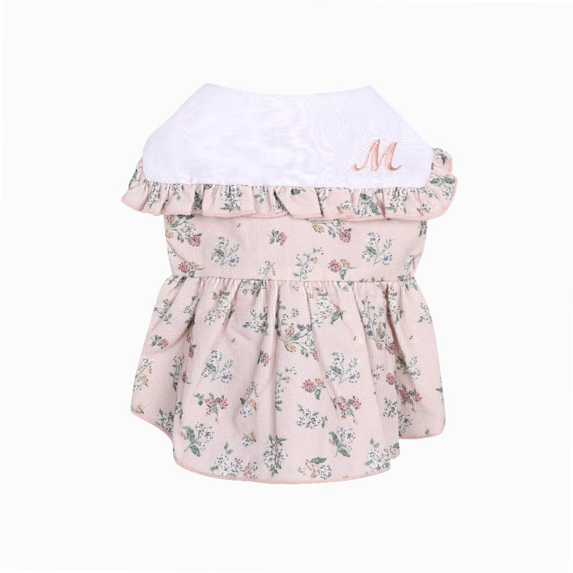 Ruffles & Florals Sailor Collar Dress