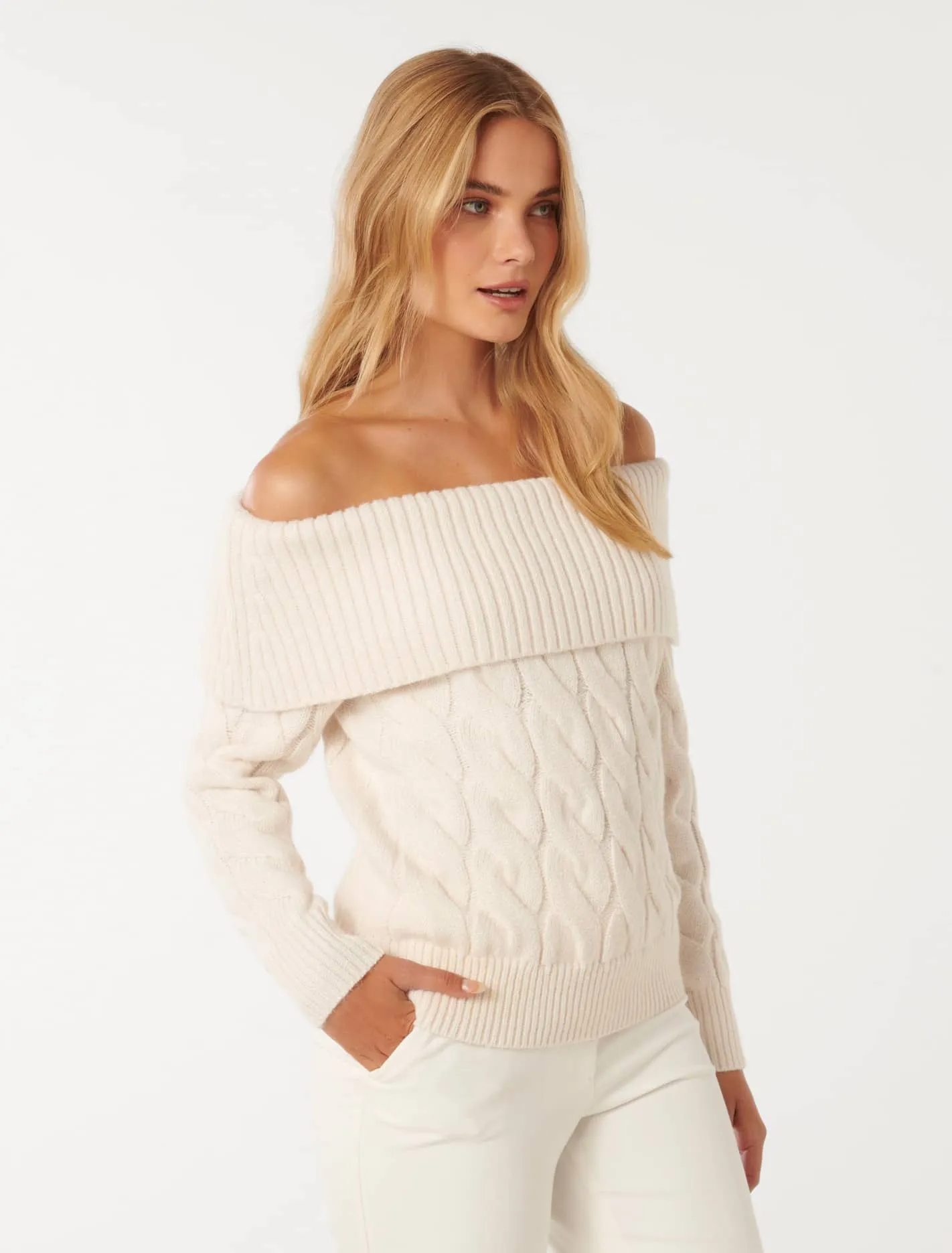 Sadie Cable Bardot Jumper