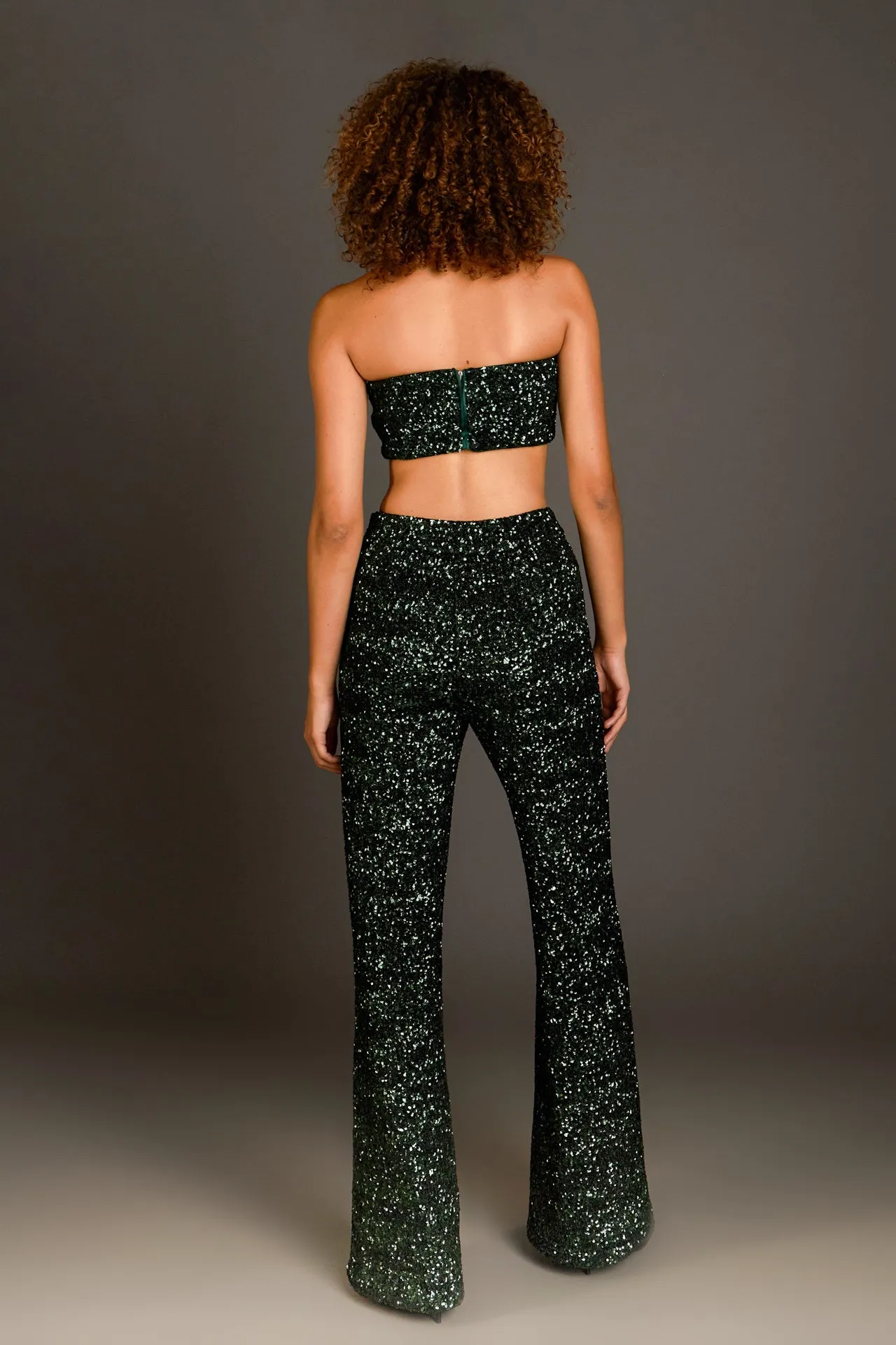 Sequins Wide Leg Pants