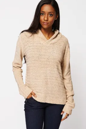 Shawl Collar Long Sleeve Jumper