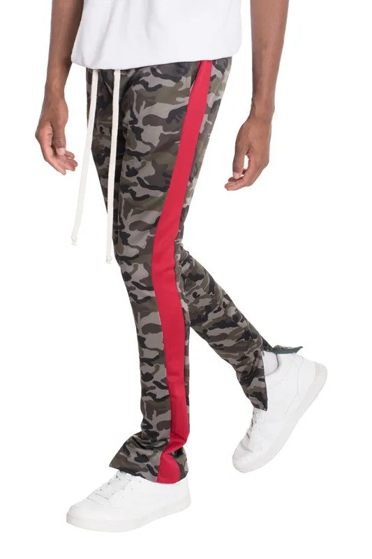 TEEK - NEUTRAL BLACK CAMO TRACK PANTS