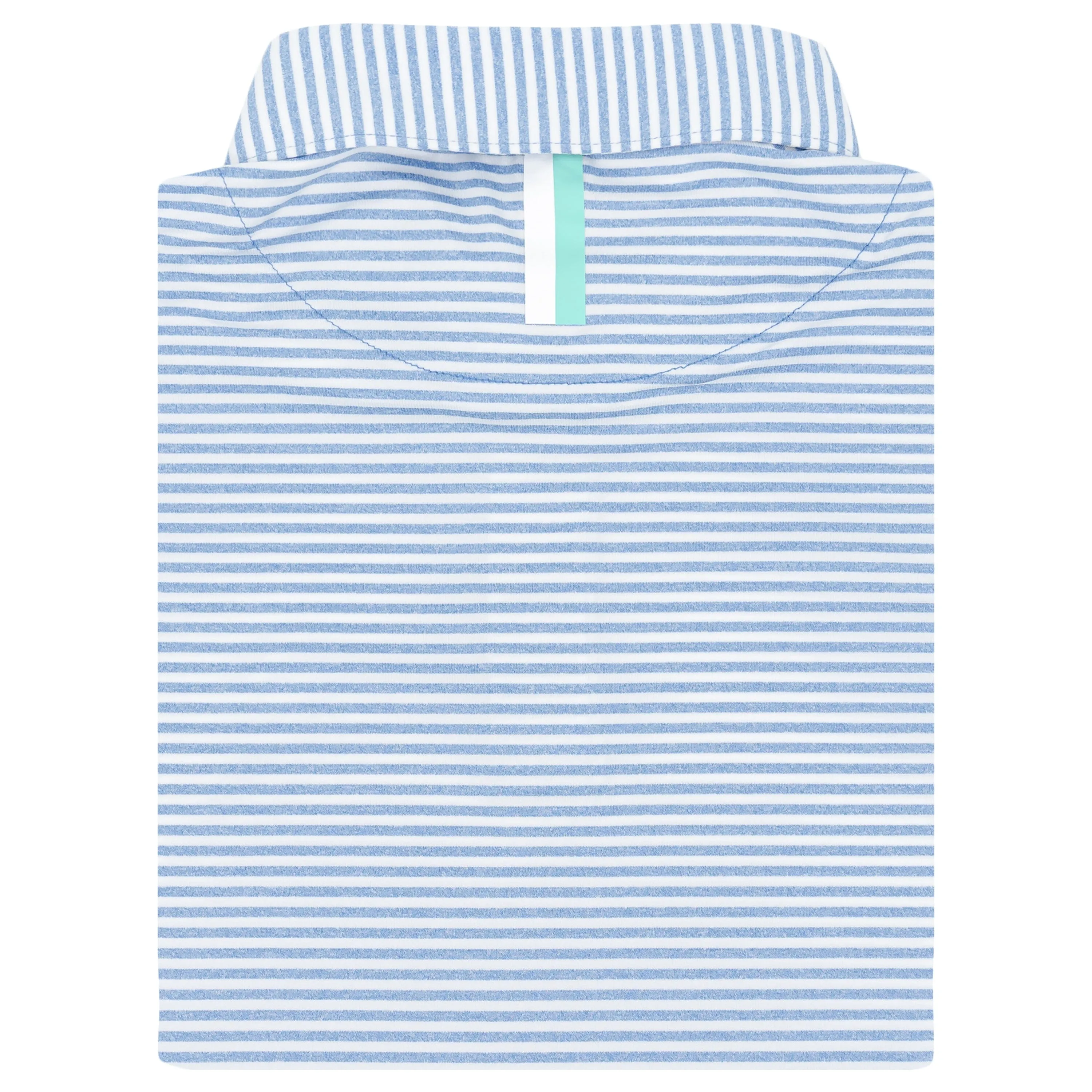 The Barts Heather Stripe | Performance Polo | The Barts Heather Stripe - Zone Blue/White