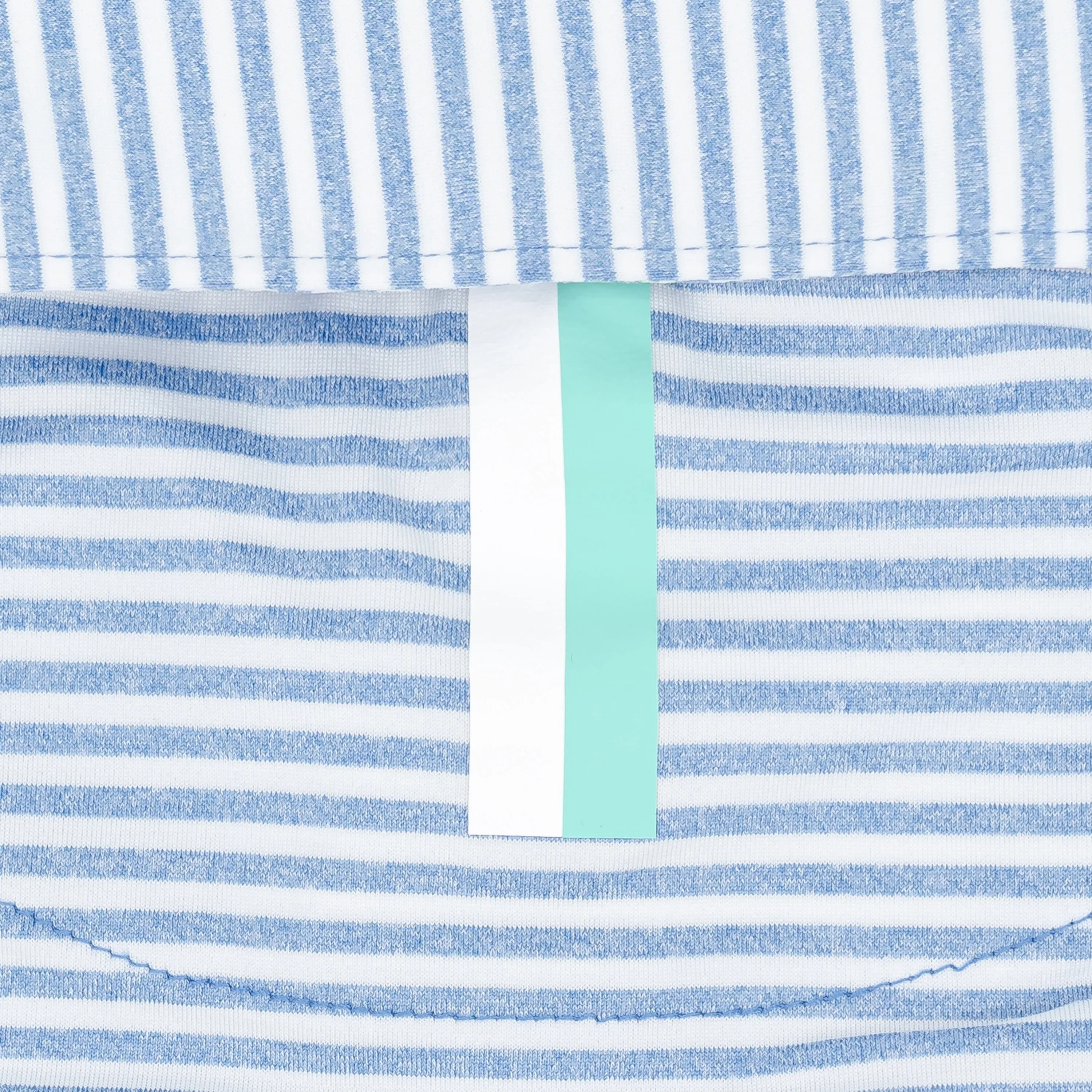 The Barts Heather Stripe | Performance Polo | The Barts Heather Stripe - Zone Blue/White