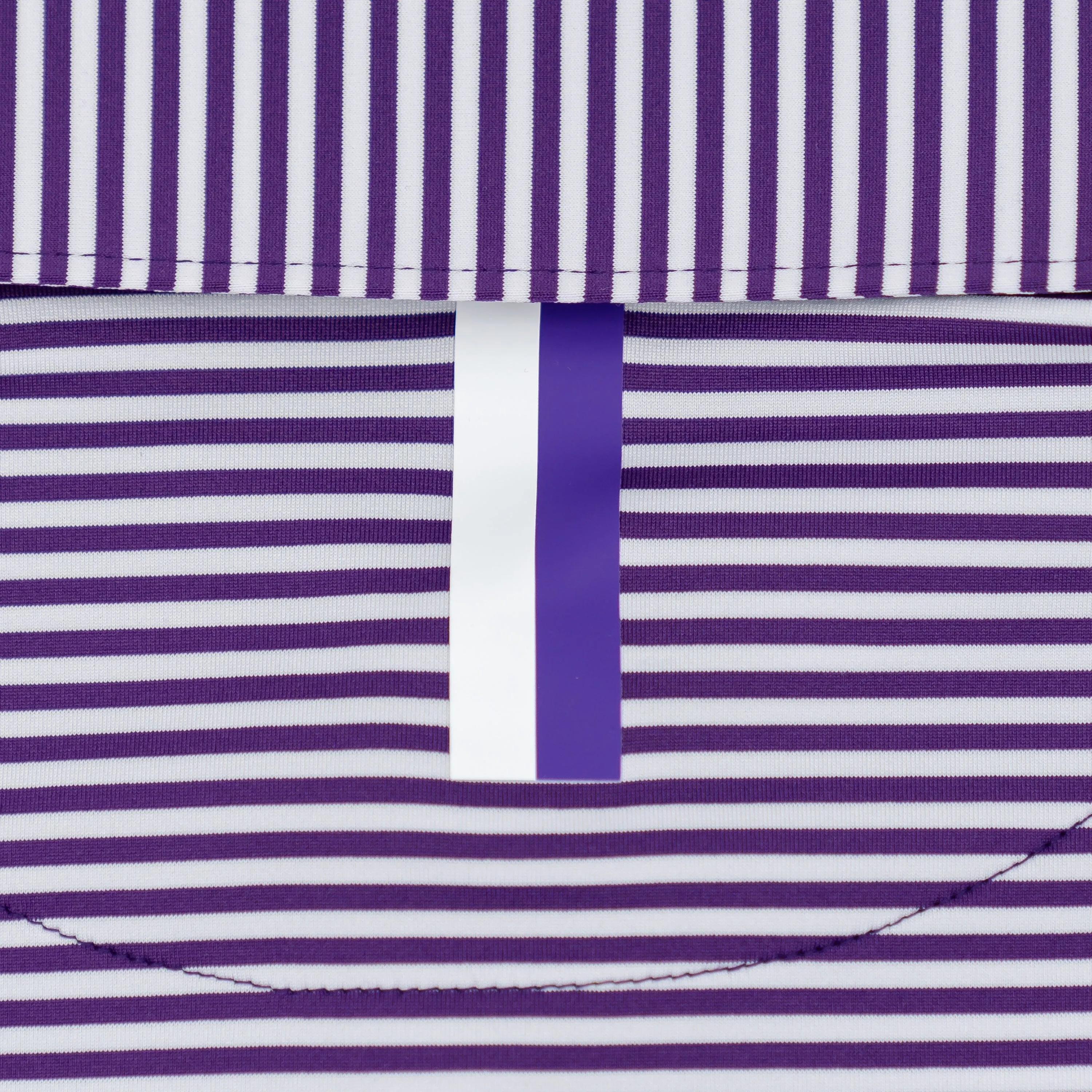 The Birdie Stripe | Performance Polo | The Birdie Stripe - Reauxback Purple/White