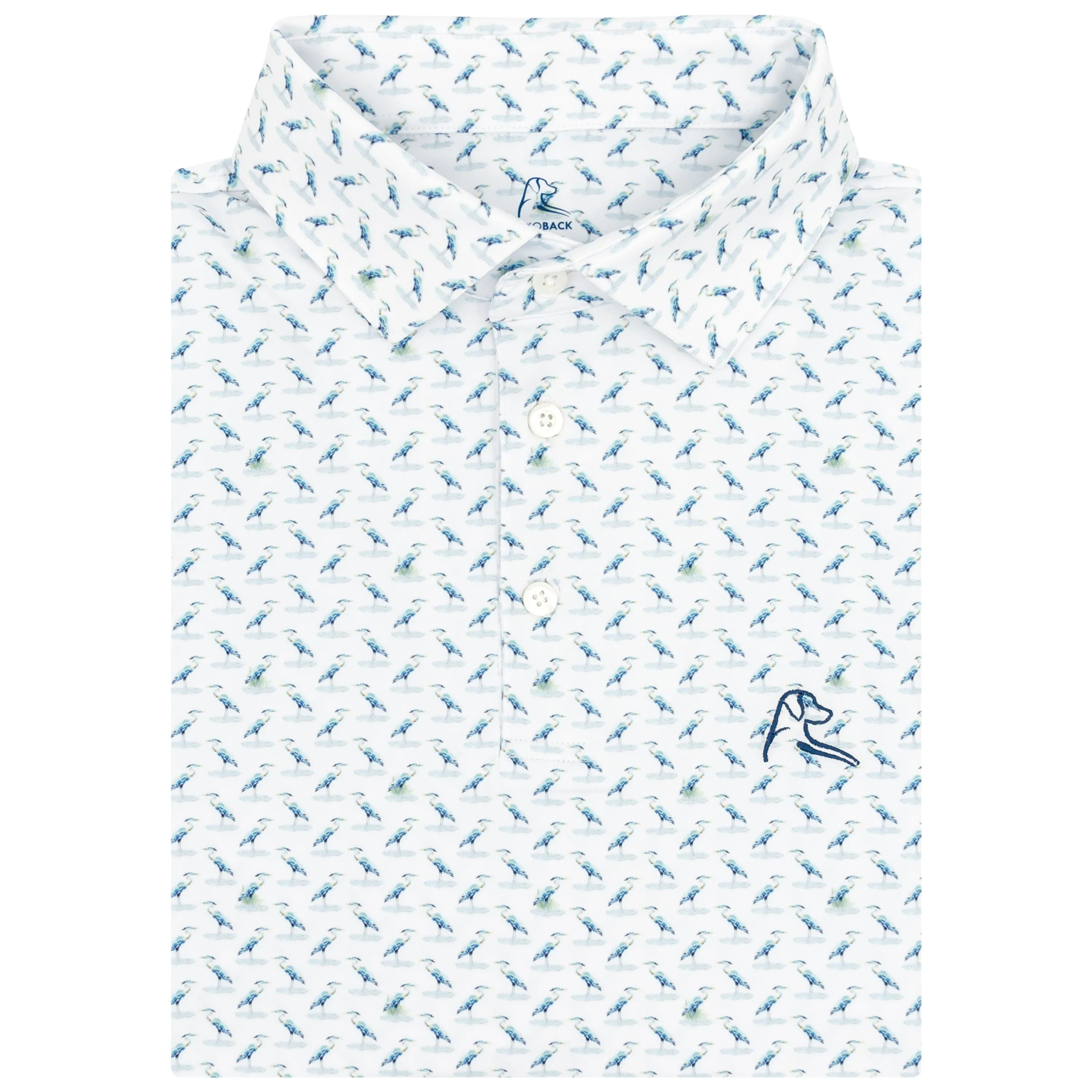 The Blue Heron | Performance Polo | The Blue Heron - White