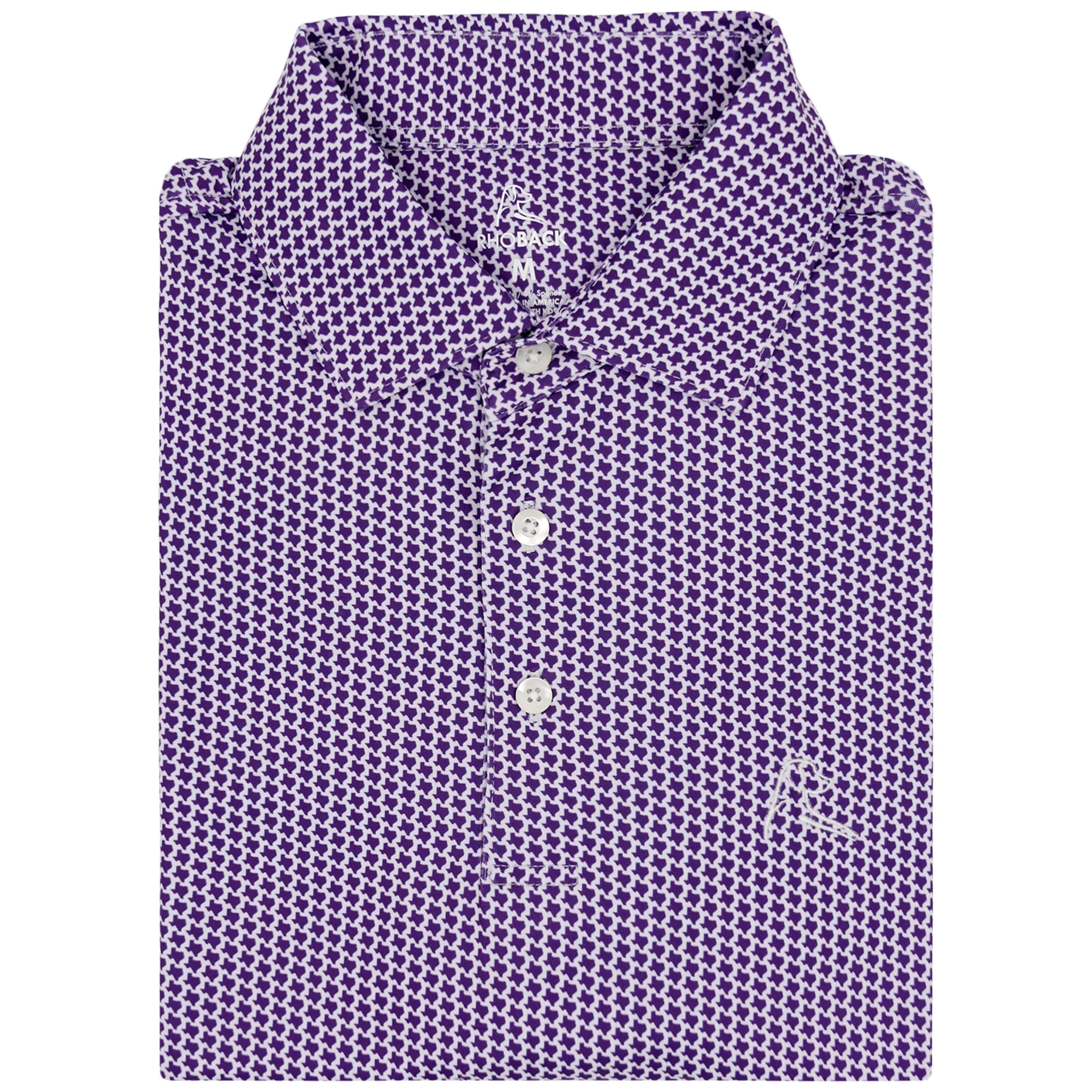 The Don't Mess | Performance Polo | The Don't Mess - Plum Purple/White