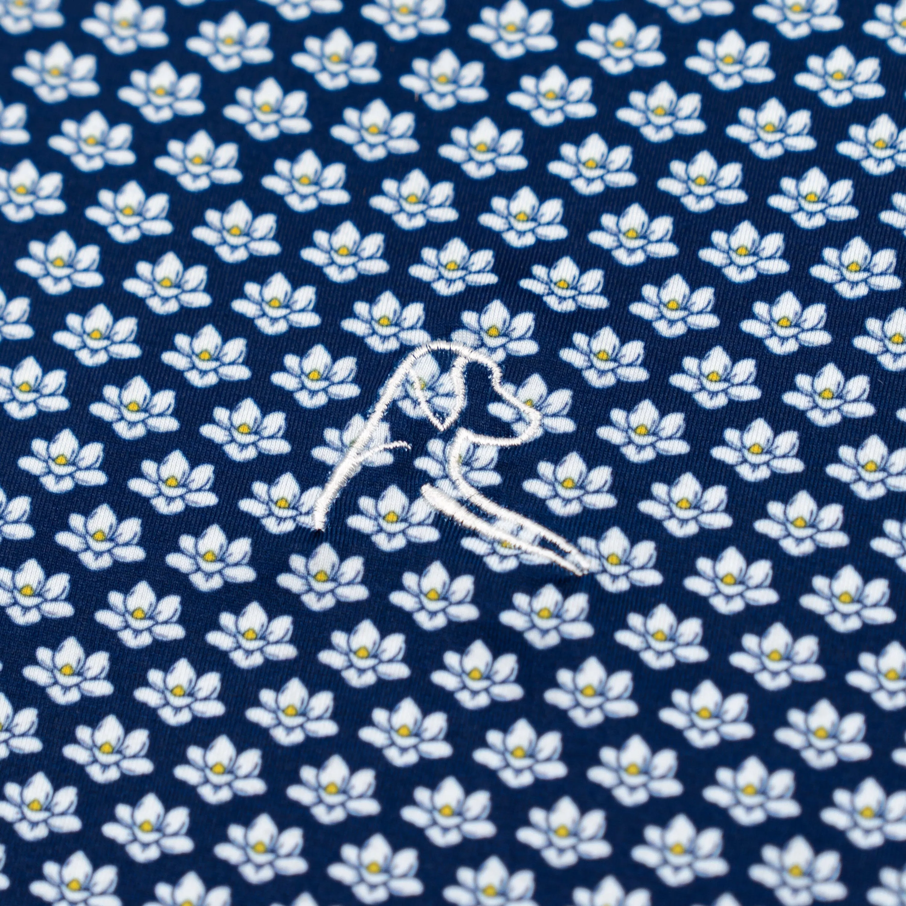 The Magnolia | Performance Polo | The Magnolia - Admiral Navy/White