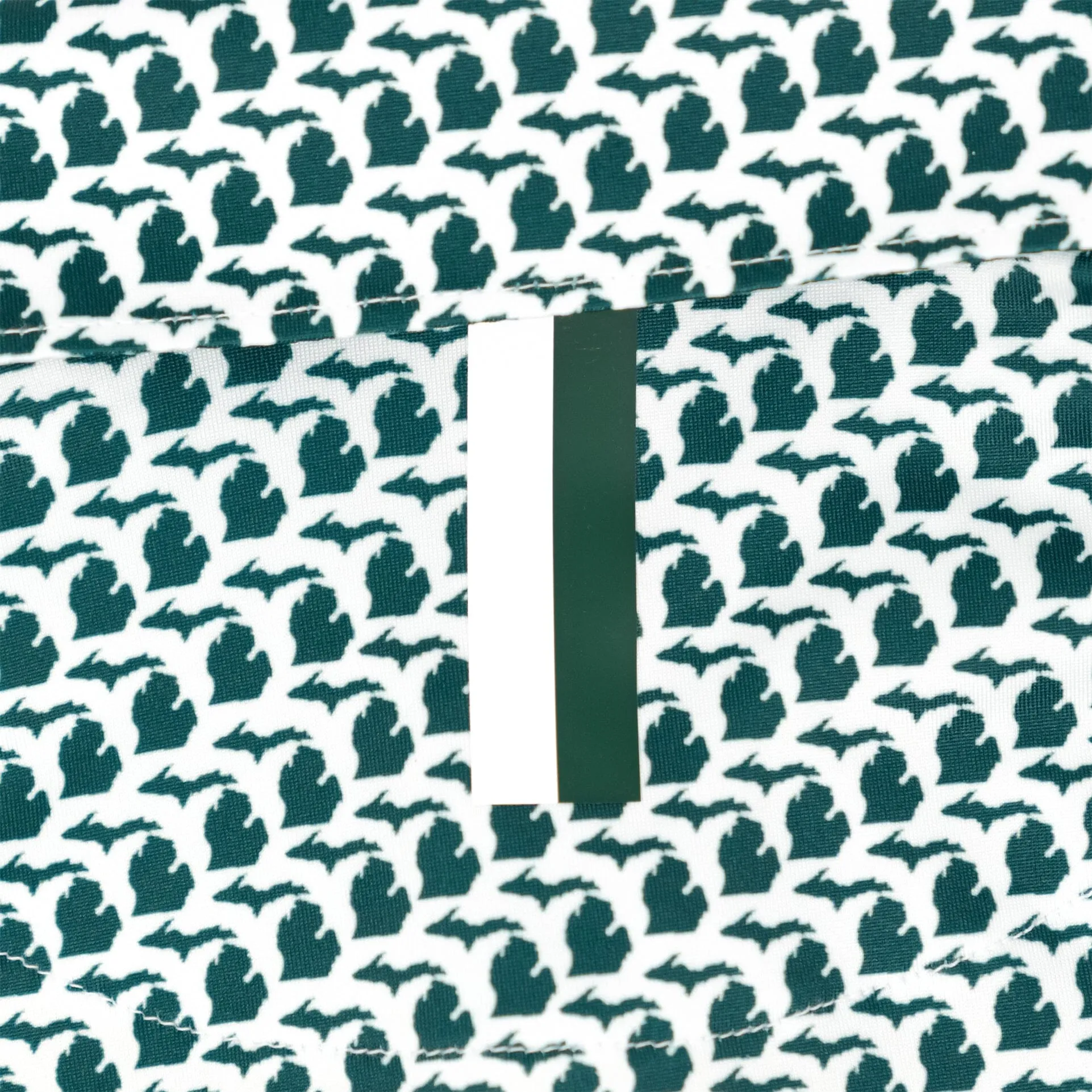 The Mitten | Performance Polo | The Mitten - Forest Green/White