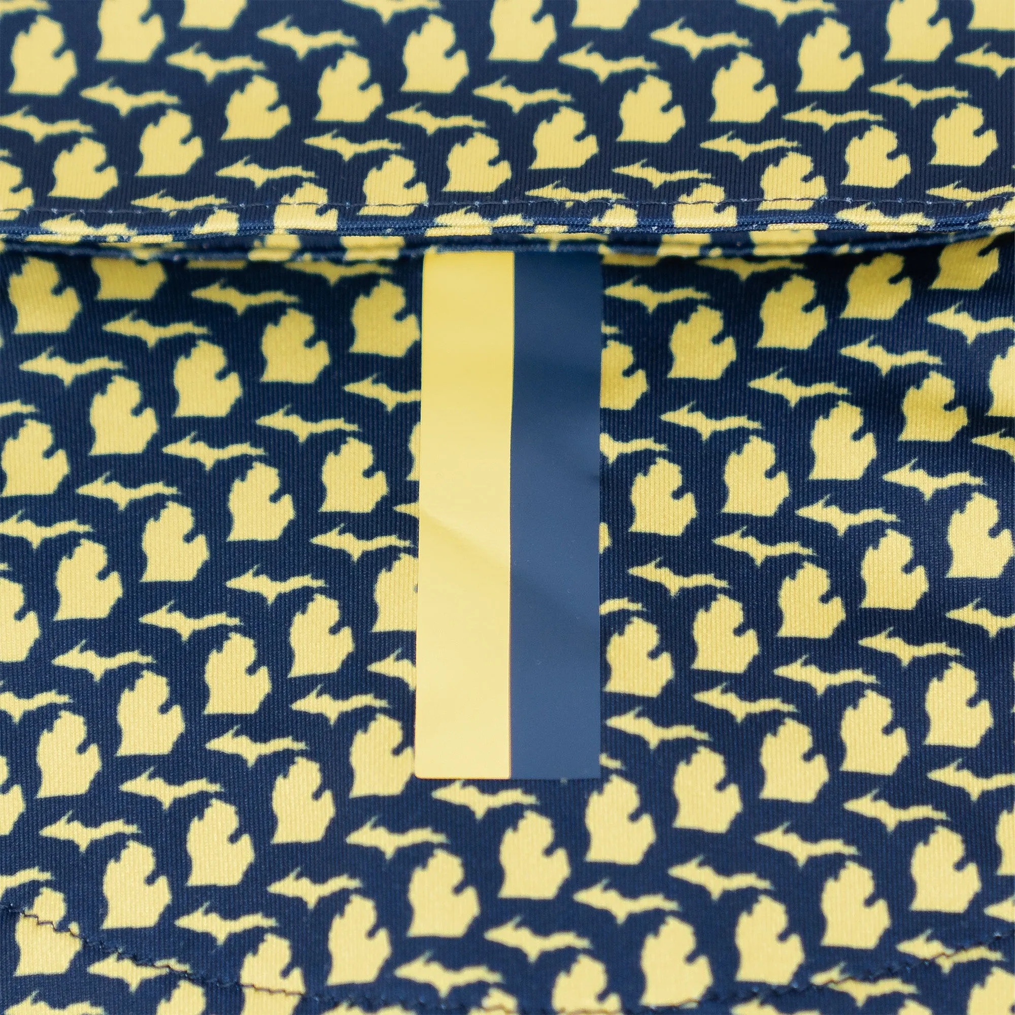 The Mitten | Performance Polo | The Mitten - Lemon Yellow/Admiral Navy